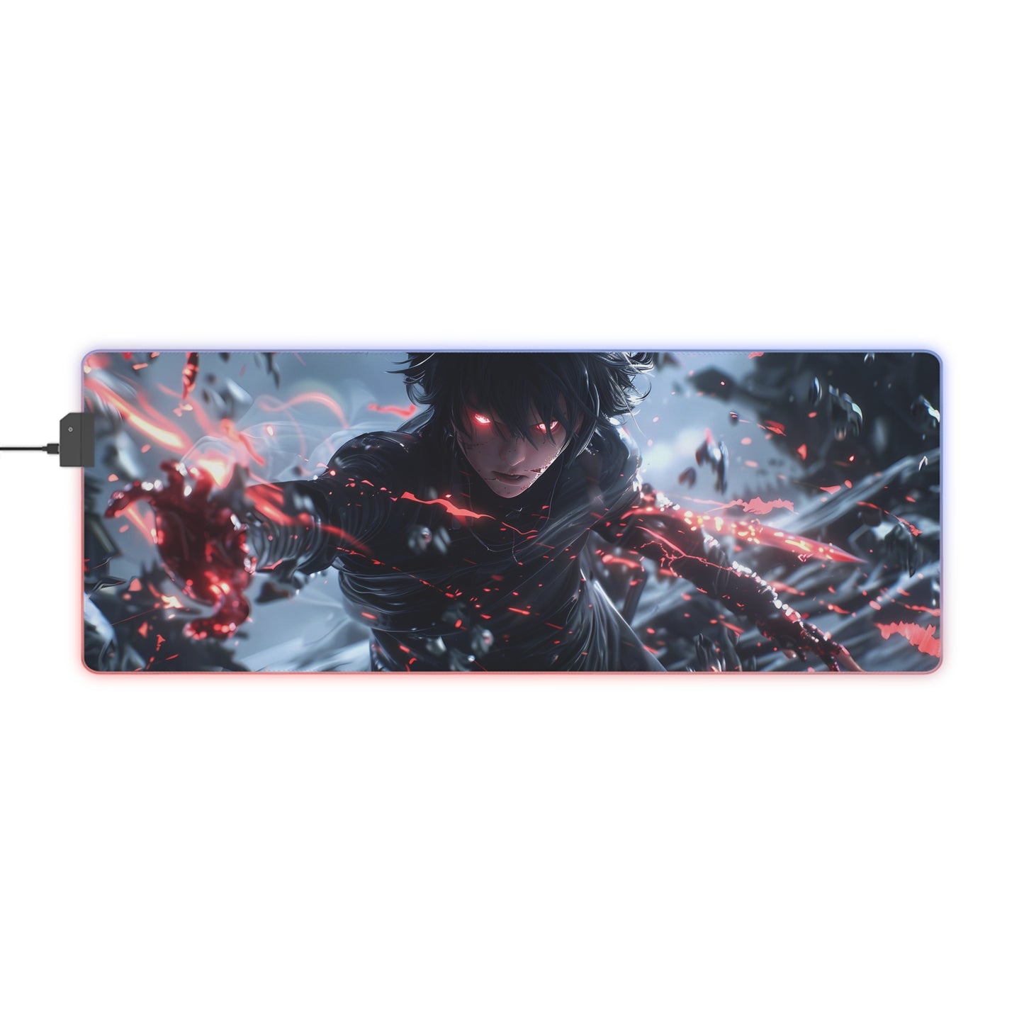 RGB Gaming Mouse Pad ( Super Hero Red Energy )