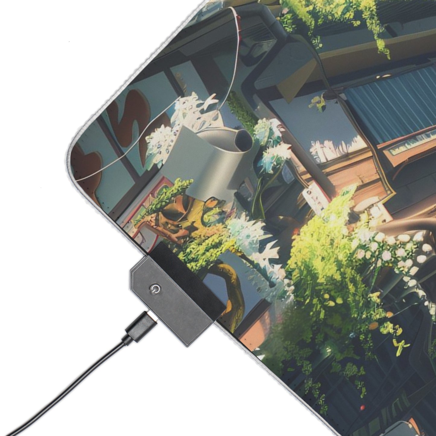 RGB Gaming Mouse Pad ( Chill Anime City)