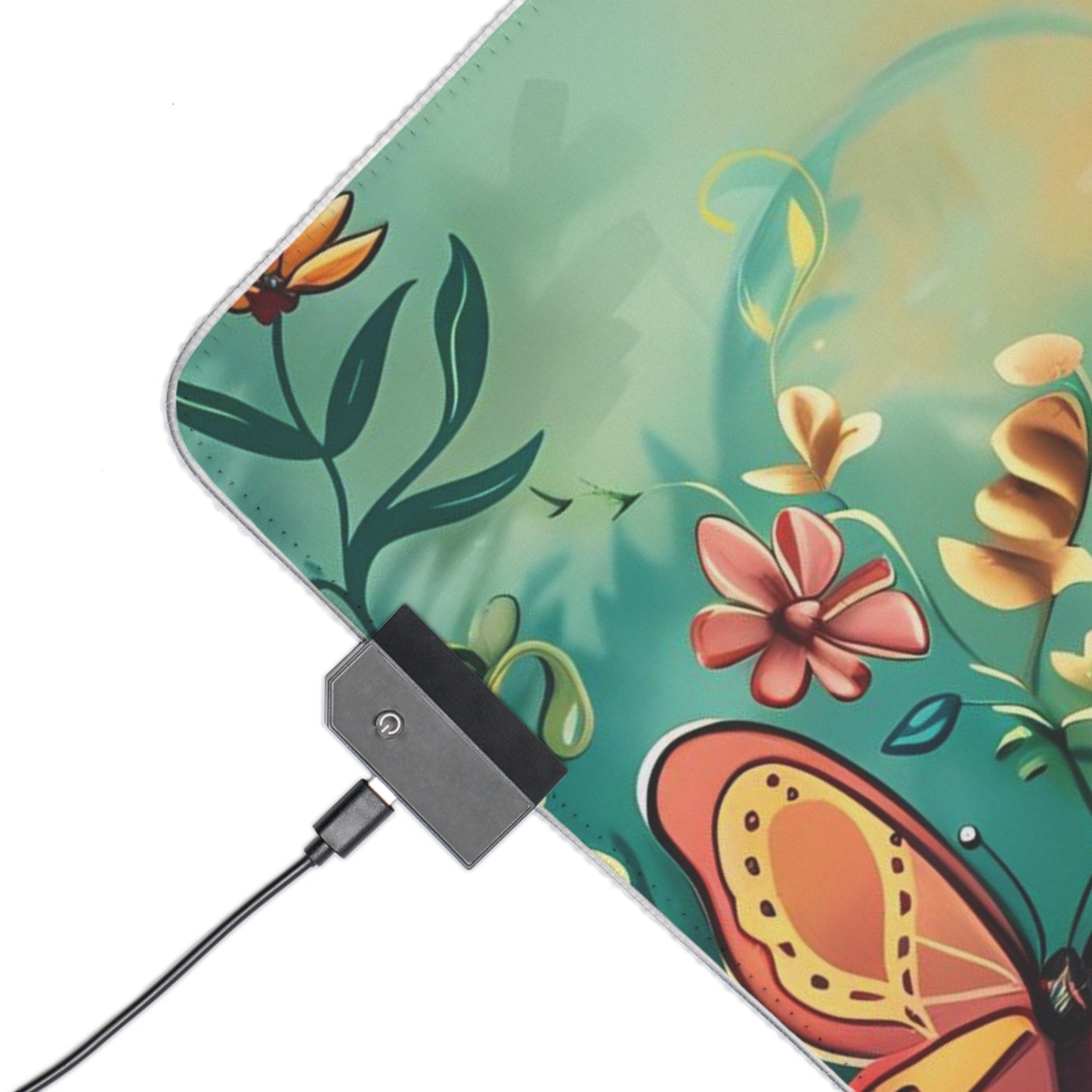 RGB Gaming/Office Mouse Pad ( Easter Eggs Classic Look With Butterfly's )