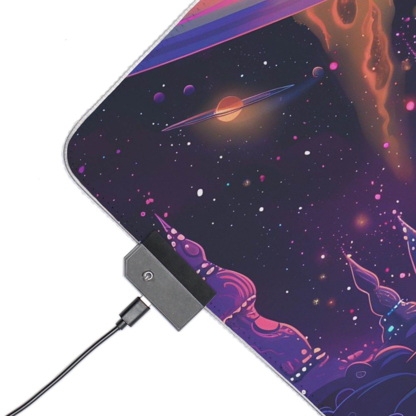 RGB Gaming Mouse Pad ( Cool Fantasy Space Planet )