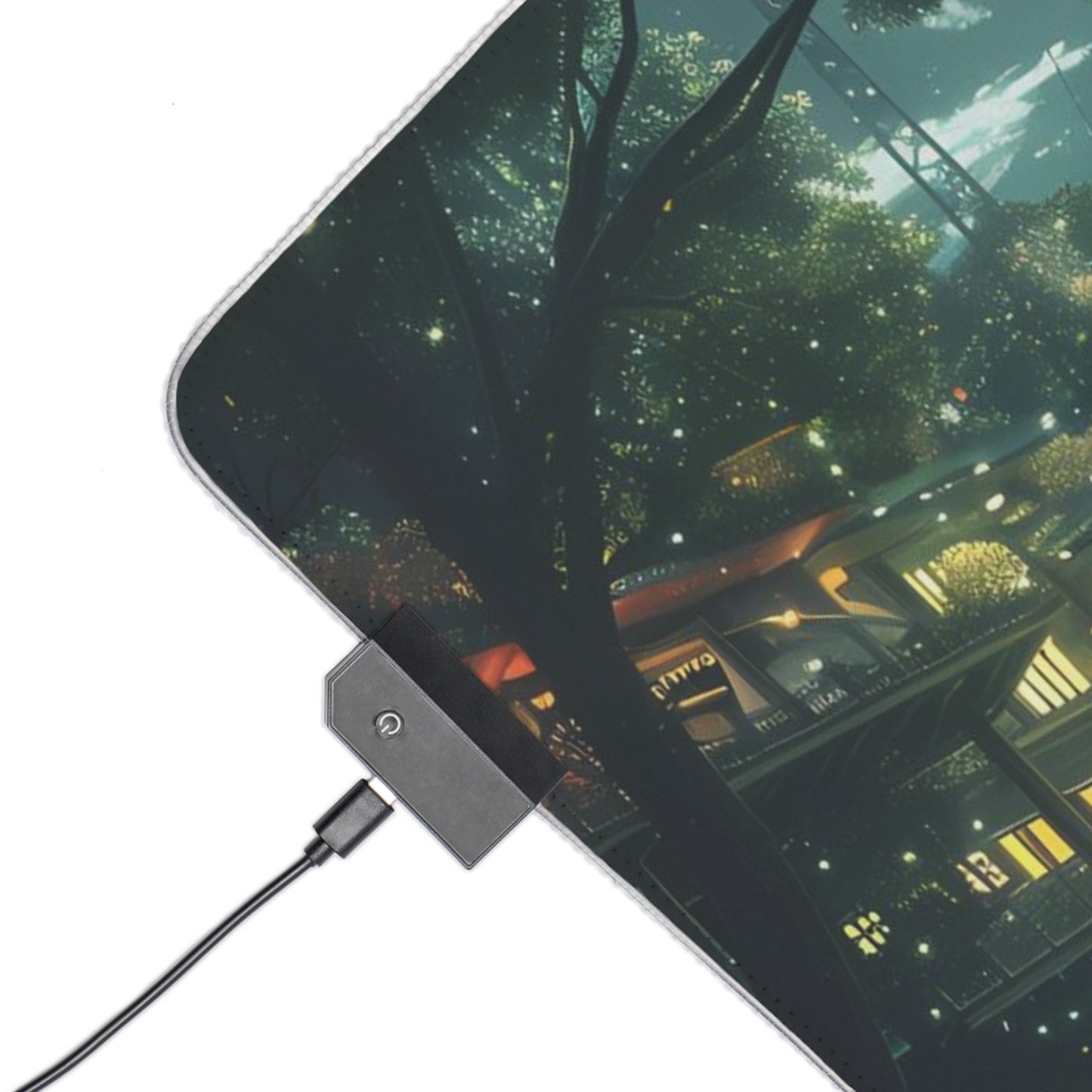 RGB Gaming Mouse Pad ( Nature City )