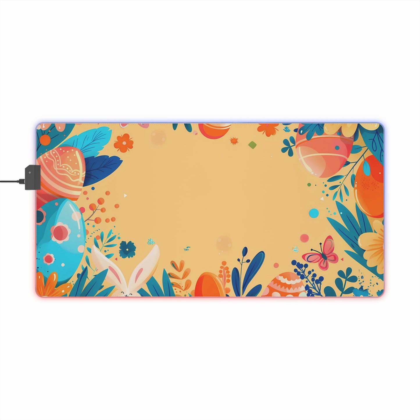 RGB Gaming/Office Mouse Pad ( Easter Bunny & Easter Eggs )