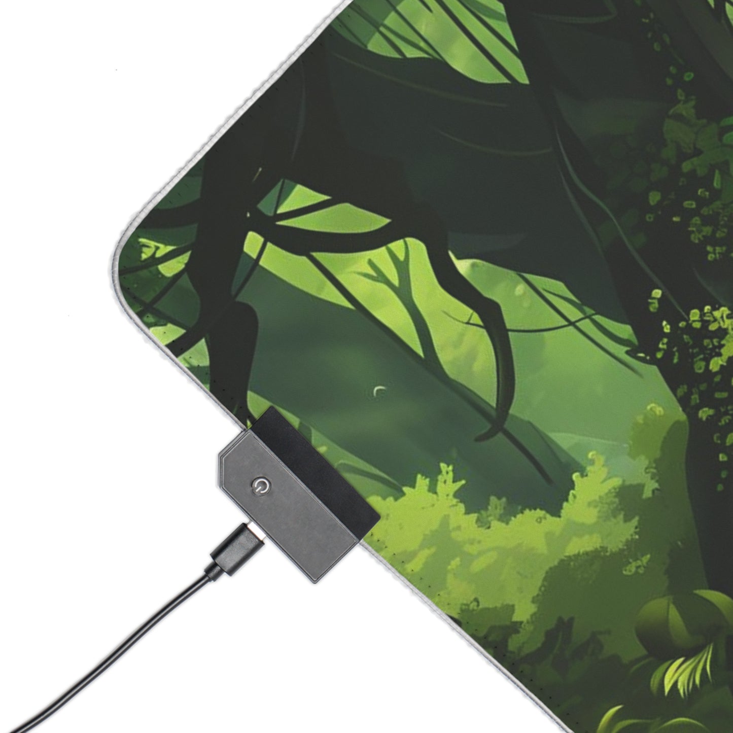 RGB Gaming Mouse Pad ( Relaxing Jungle With Sunlight )