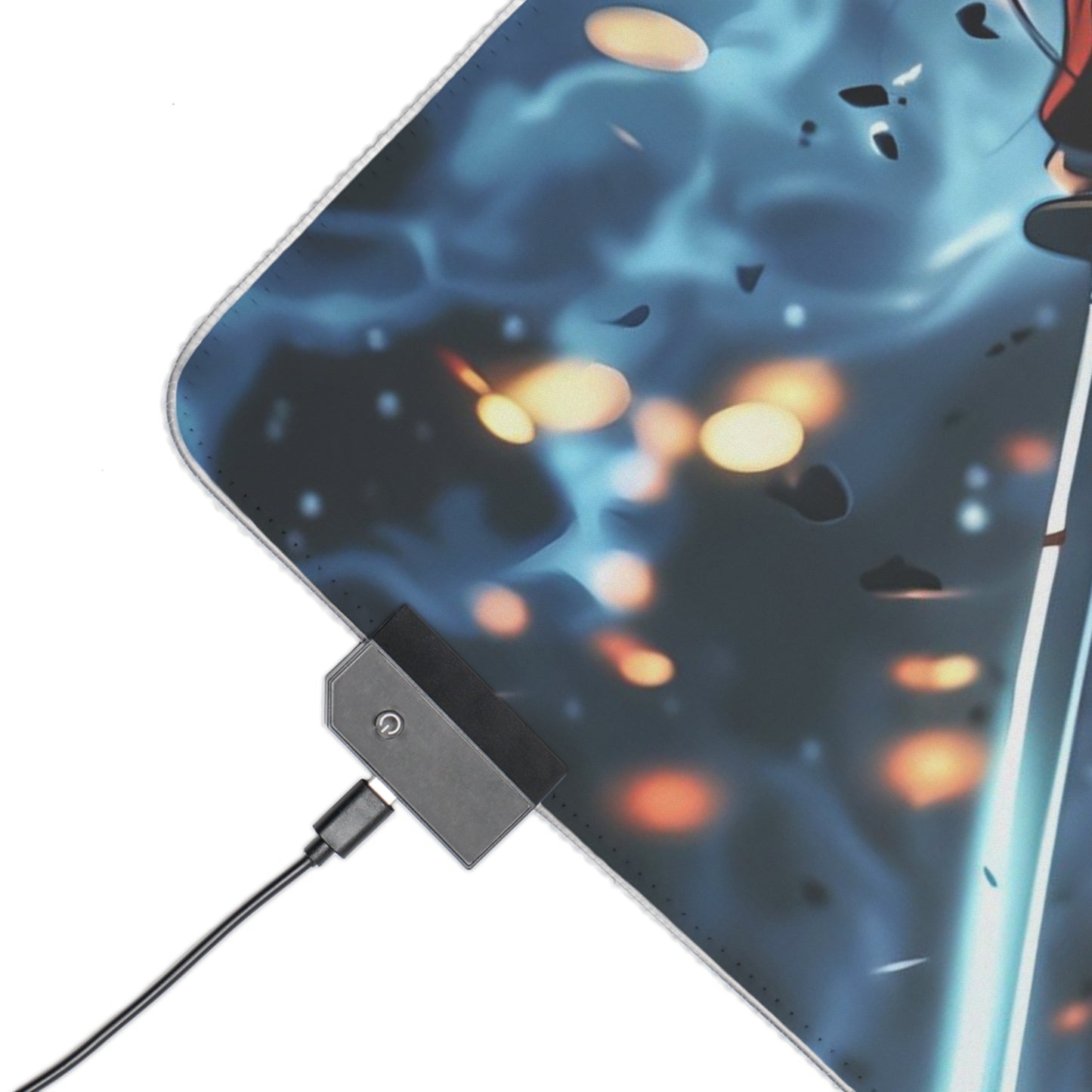 RGB Gaming Mouse Pad ( Samurai Katana Hidden Behind Strange Attack )