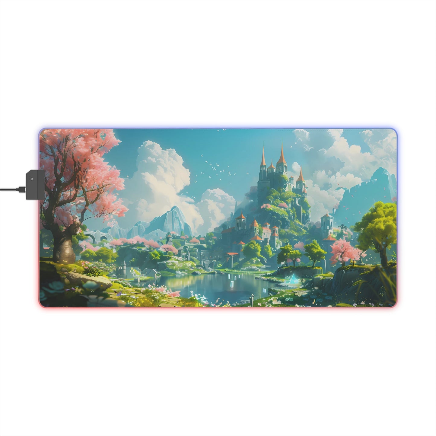 RGB/LED Gaming MousePad ( Fantasy World With Castle)
