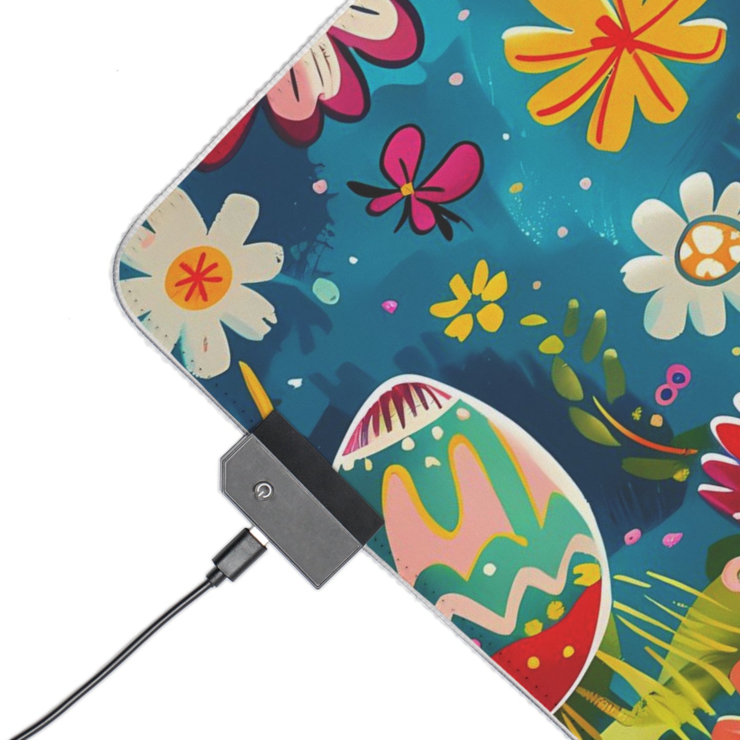 RGB Gaming/Office Mouse Pad ( Easter Eggs With Funny Bunny )