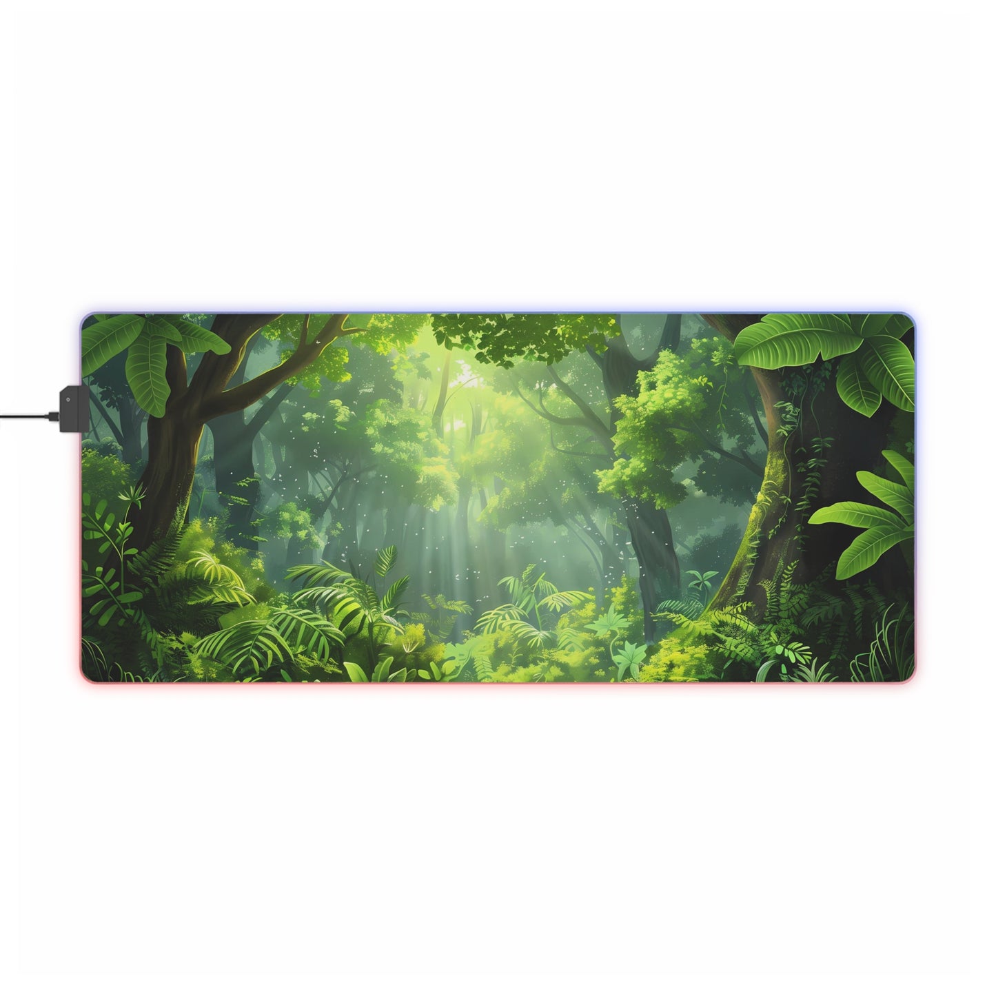 RGB Gaming/Office Mouse Pad ( Bright Colorful Jungle )