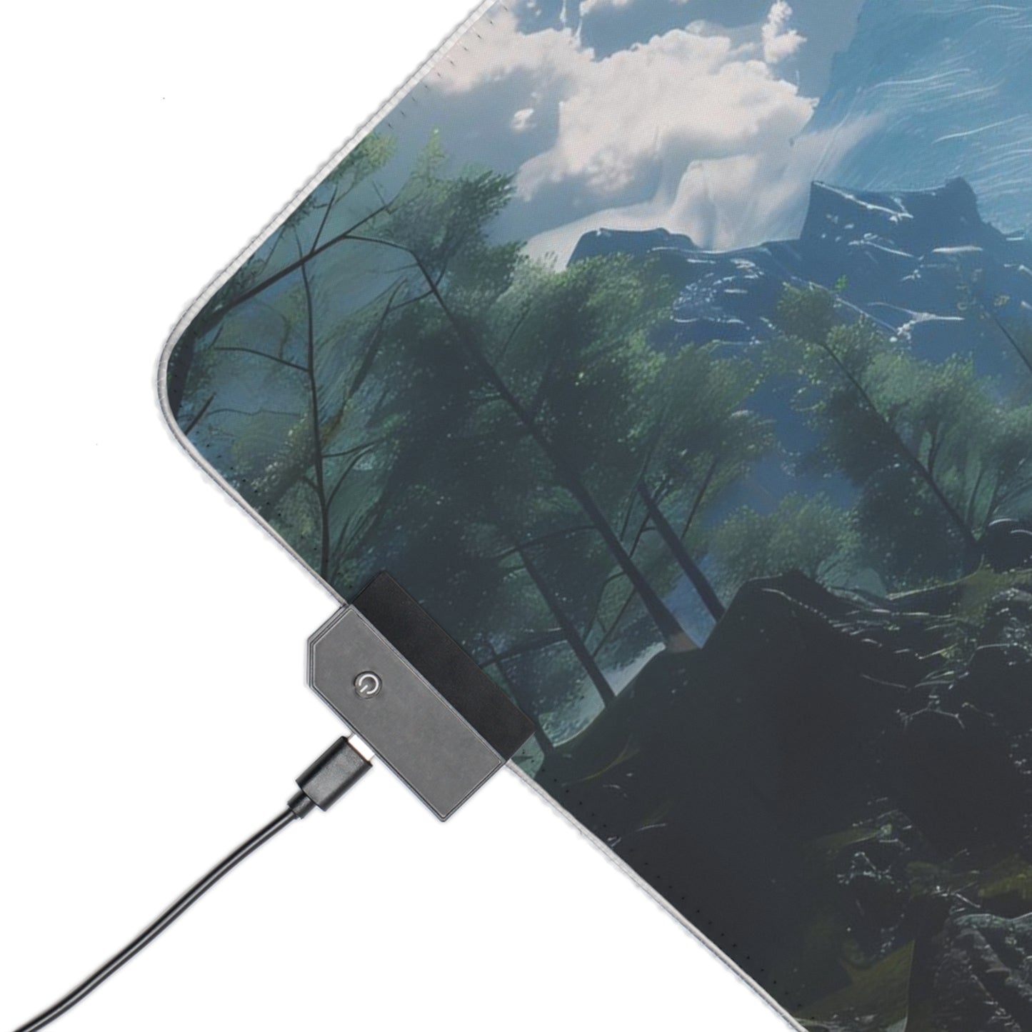 RGB Gaming Mouse Pad ( Anime River Sight )