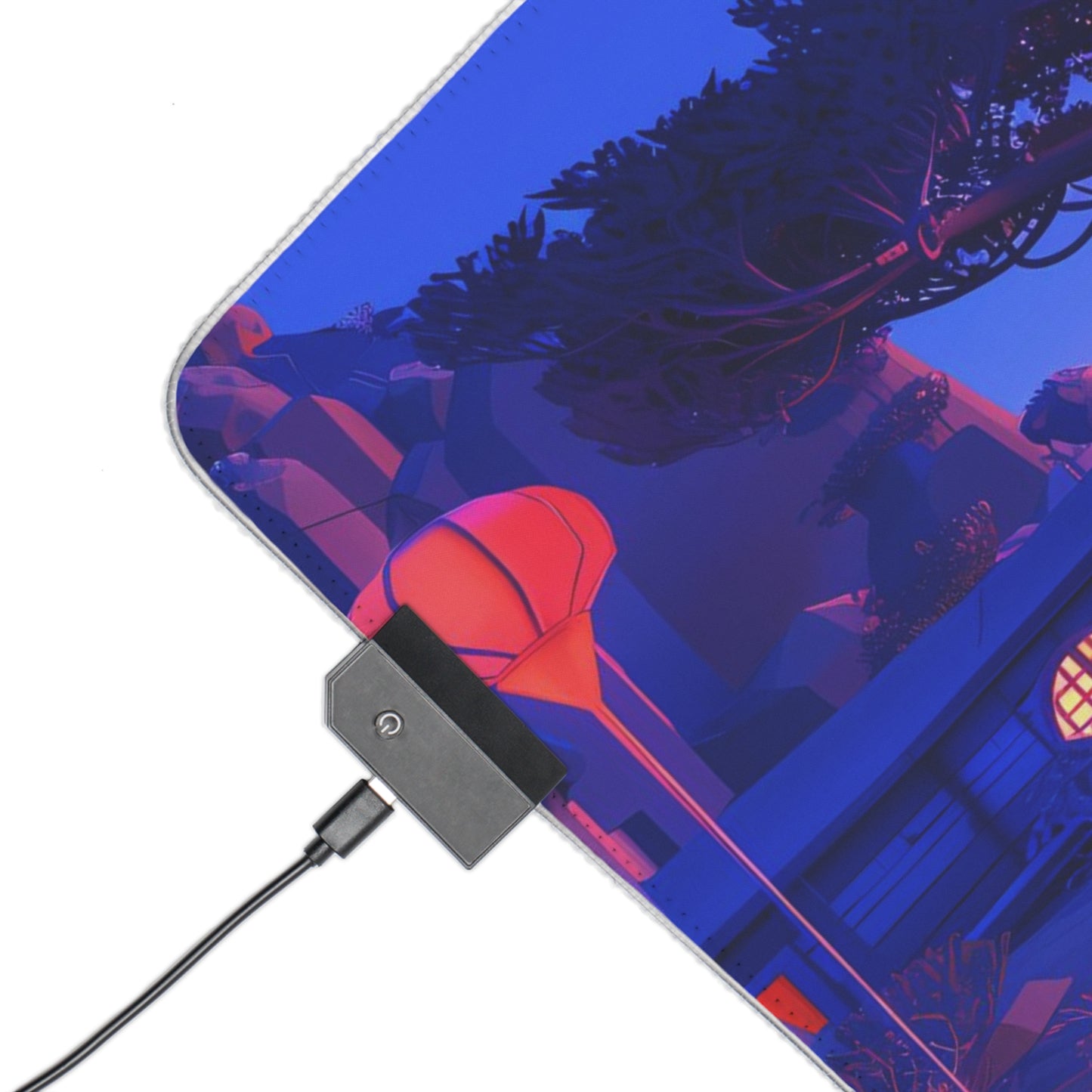 RGB Gaming Mouse Pad (Relaxing Purple Fantasy World)