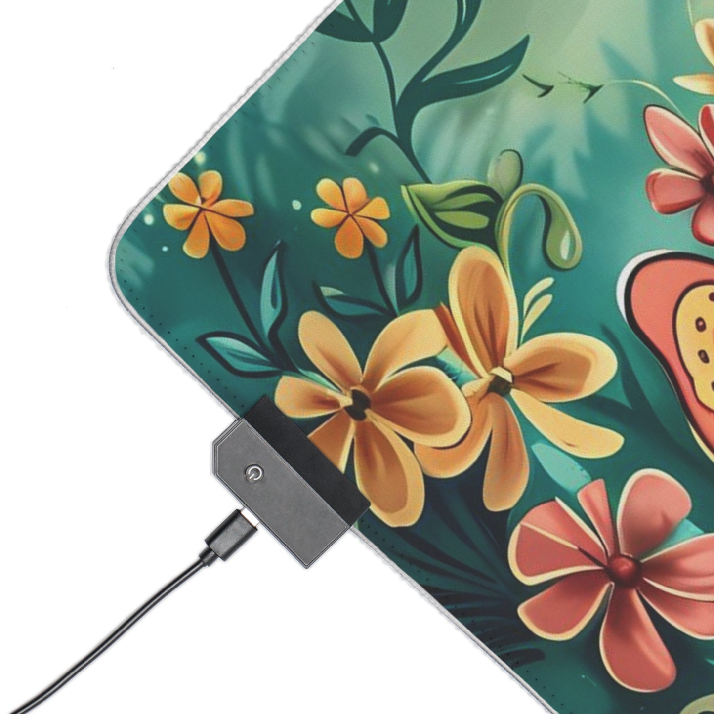 RGB Gaming/Office Mouse Pad ( Easter Eggs Classic Look With Butterfly's )