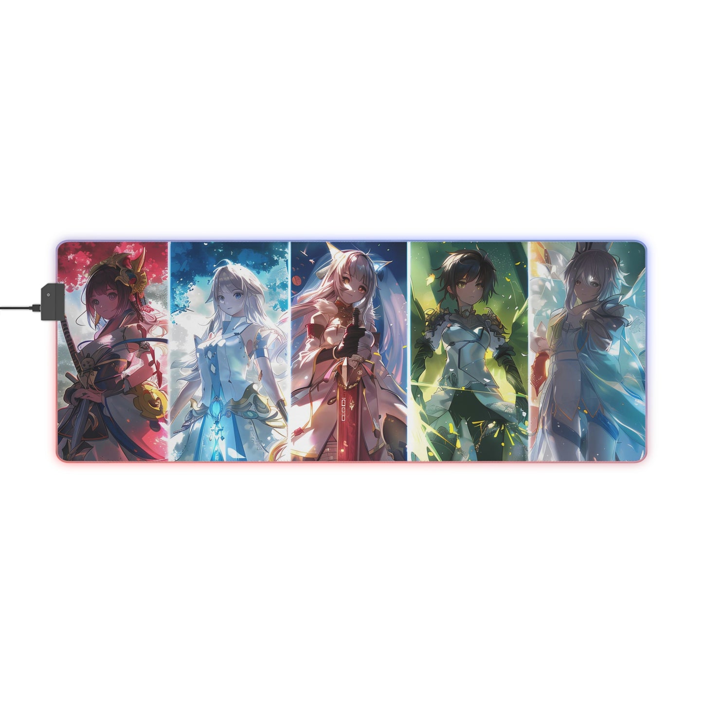 RGB Gaming Mouse Pad ( Style Anime Heroes )