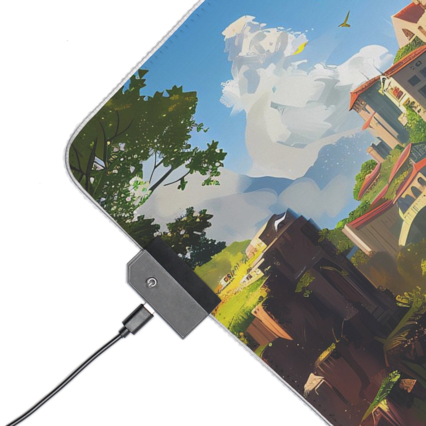 RGB Gaming Mouse Pad ( Castle Village )