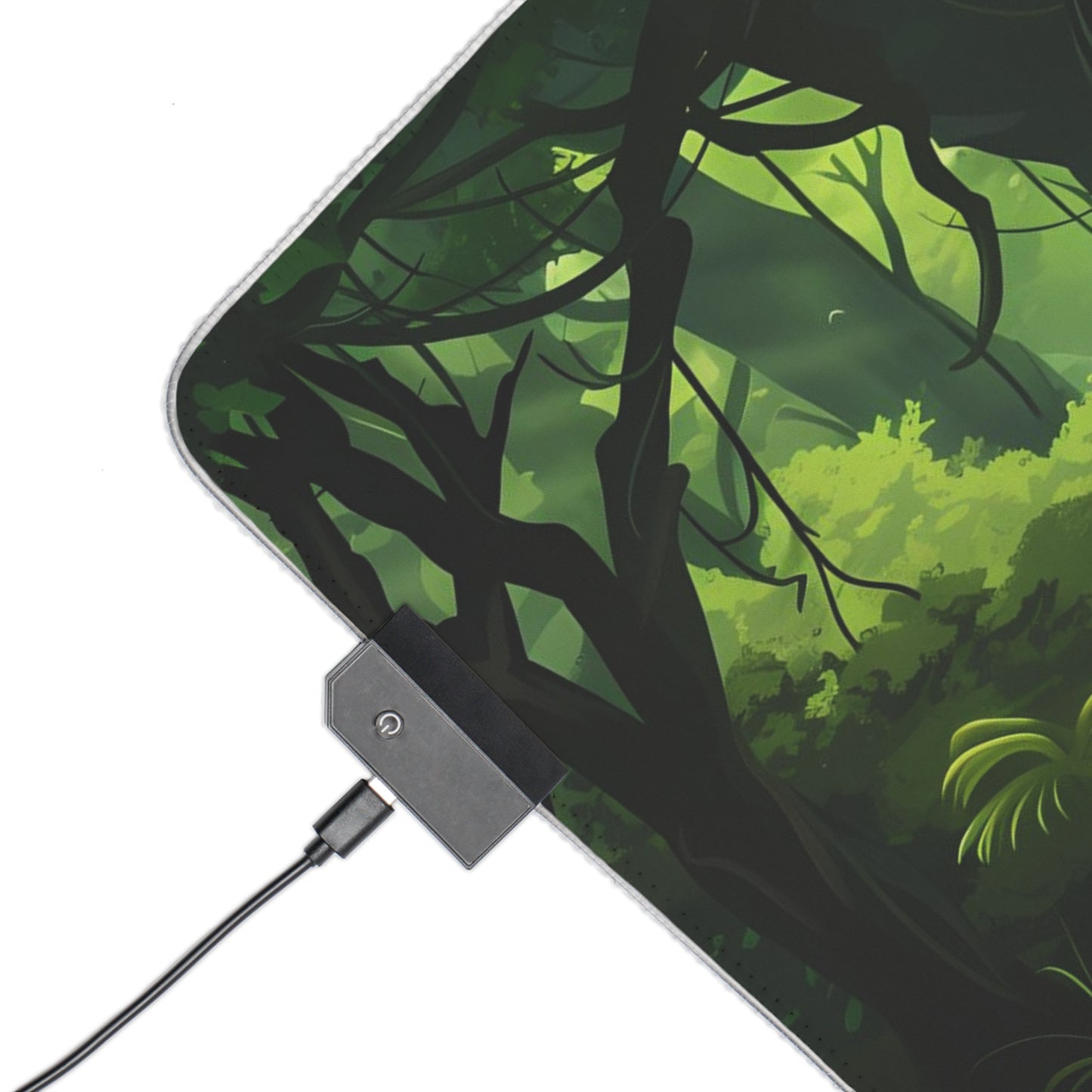 RGB Gaming Mouse Pad ( Relaxing Jungle With Sunlight )