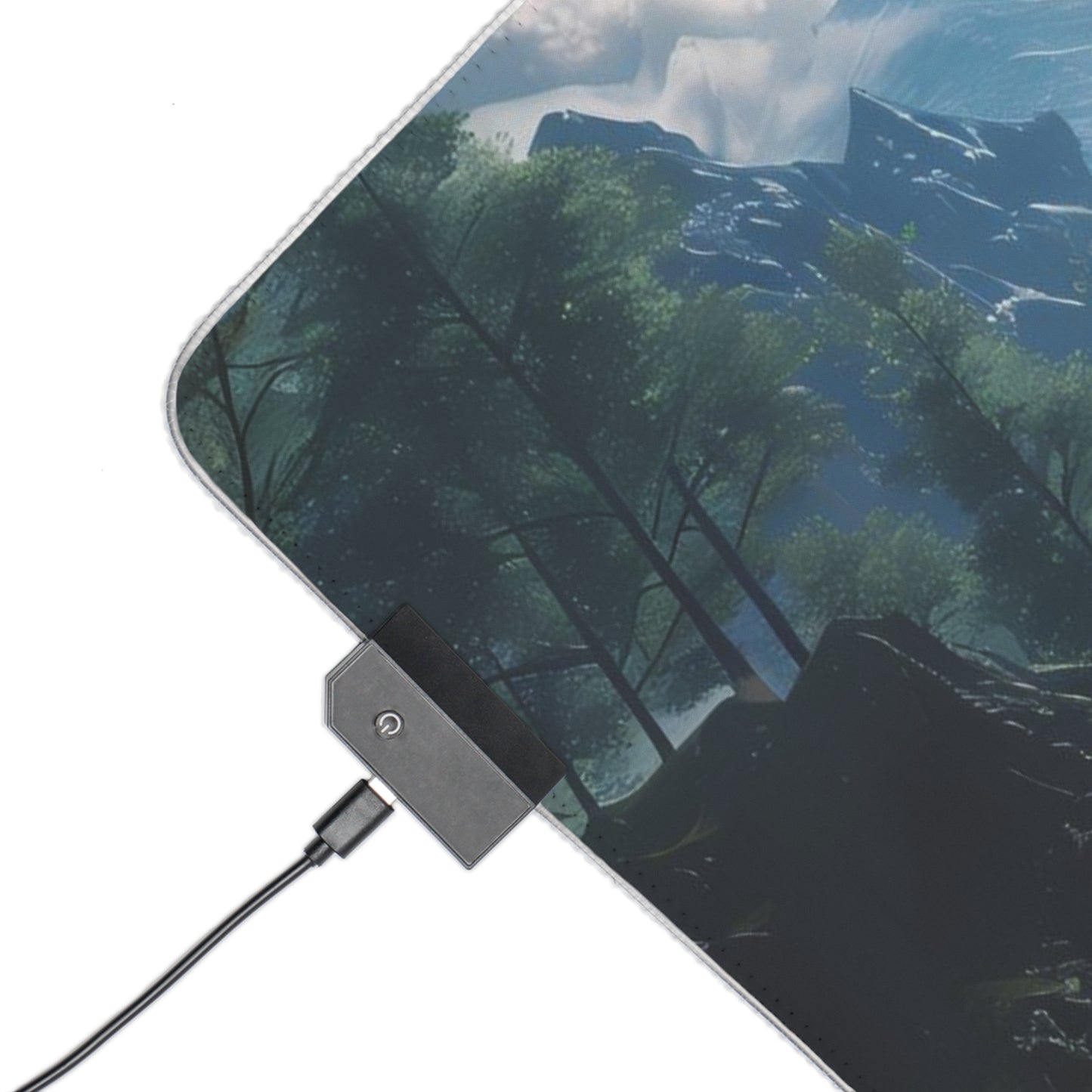 RGB Gaming Mouse Pad ( Anime River Sight )