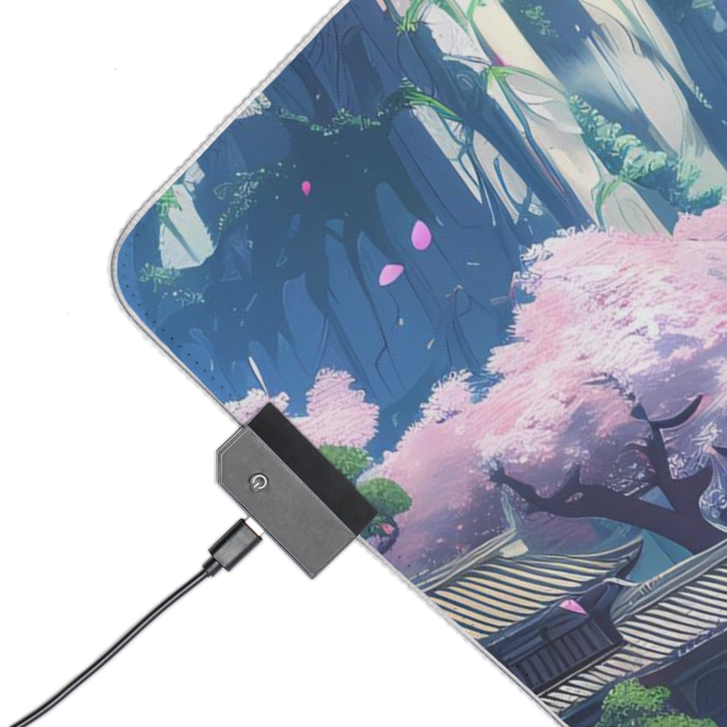 RGB Gaming Mouse Pad ( Fantasy City In The Mountains )