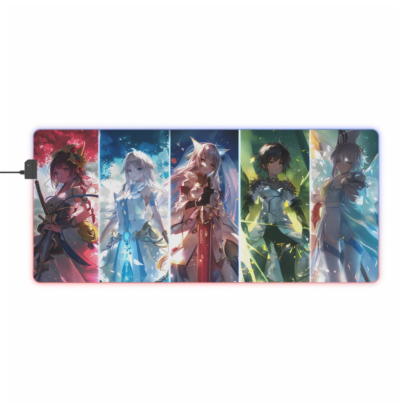 RGB Gaming Mouse Pad ( Style Anime Heroes )