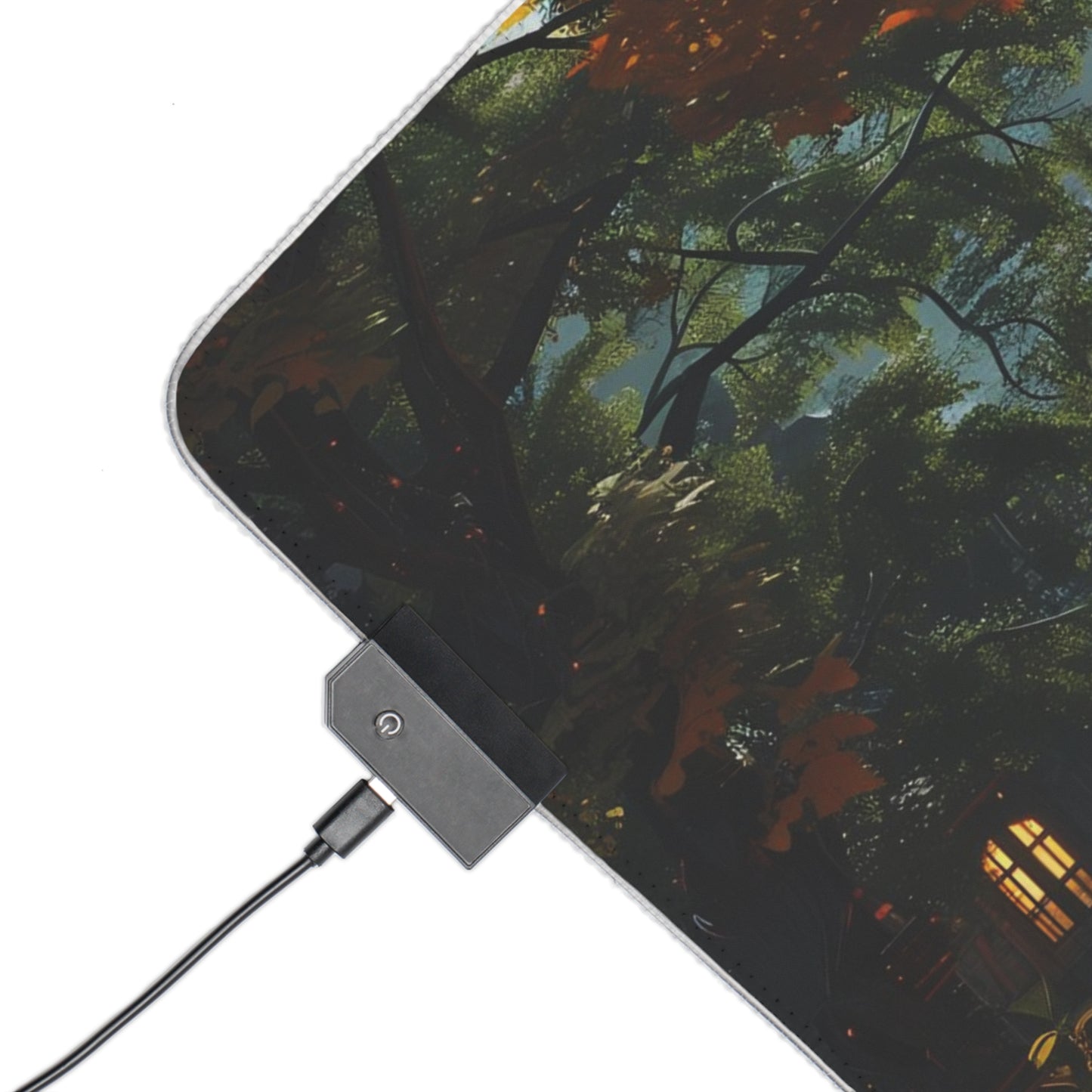 RGB Gaming Mouse Pad ( Peaceful Castle Garden )