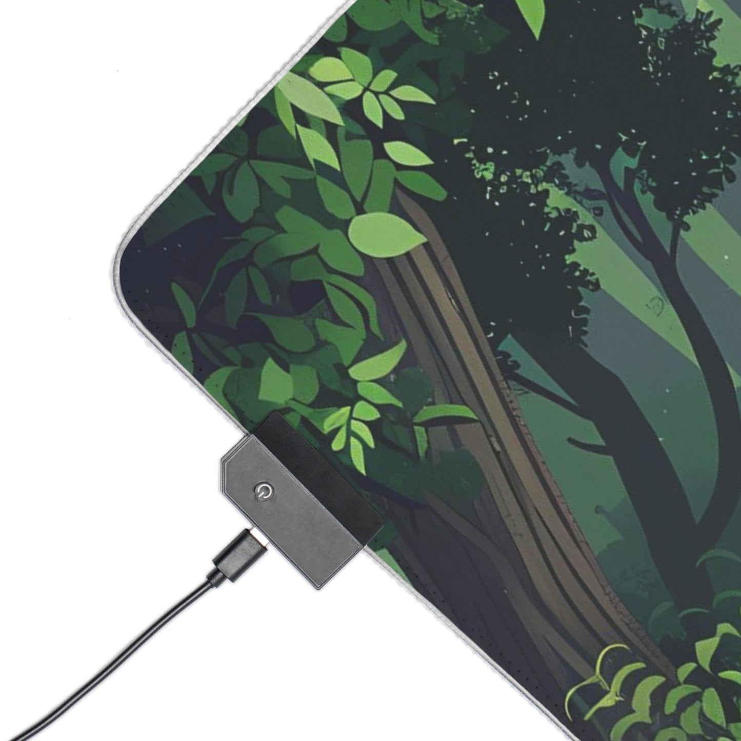 RGB Gaming Mouse Pad ( Bright Green Forest )