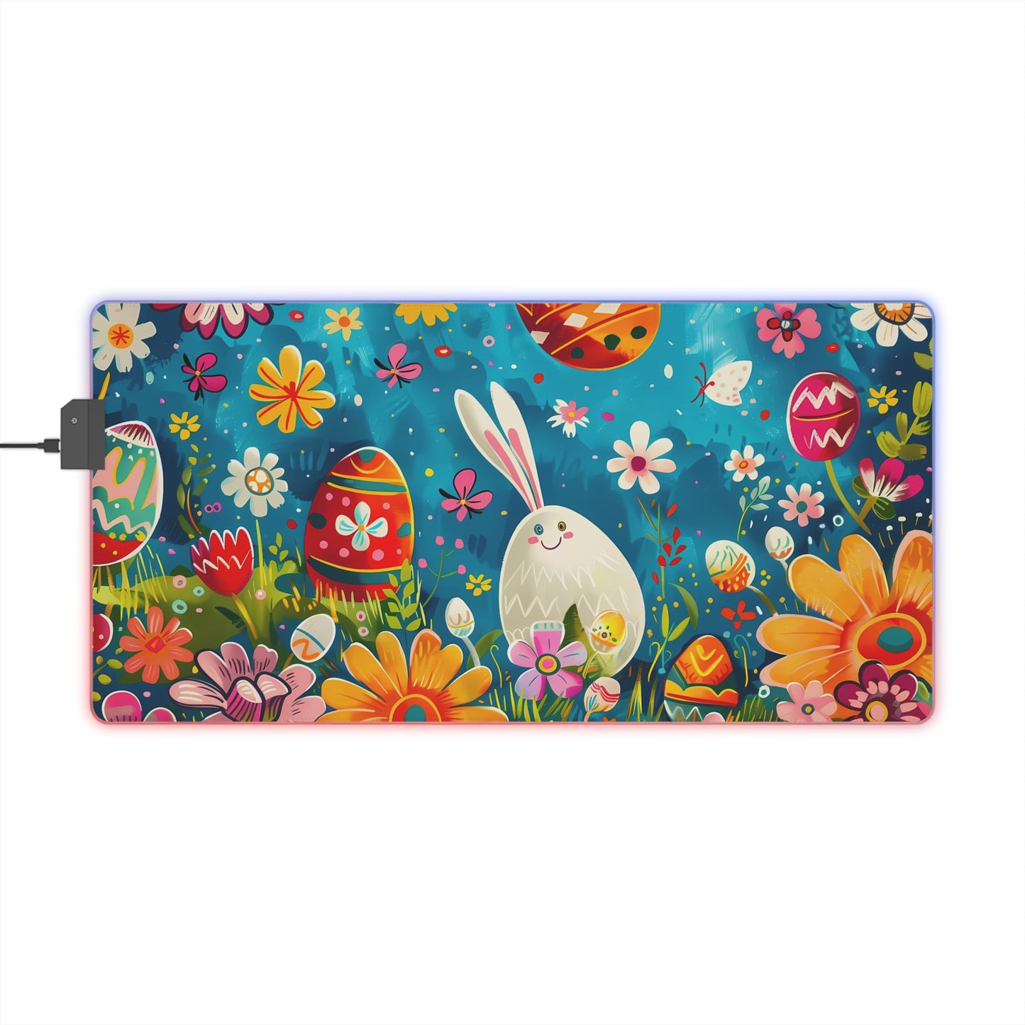 RGB Gaming/Office Mouse Pad ( Easter Eggs With Funny Bunny )