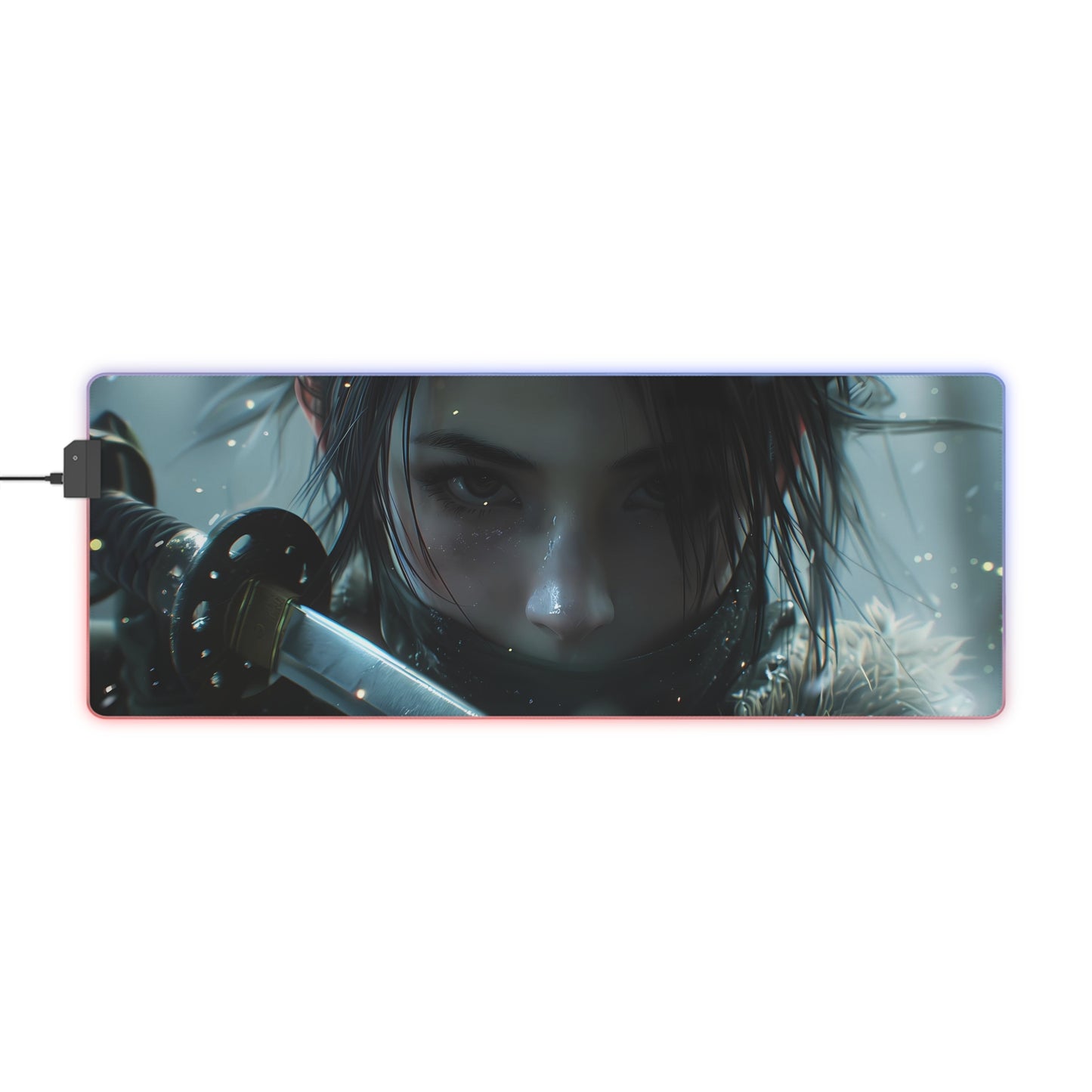 RGB Gaming Mouse Pad ( Female Samurai )