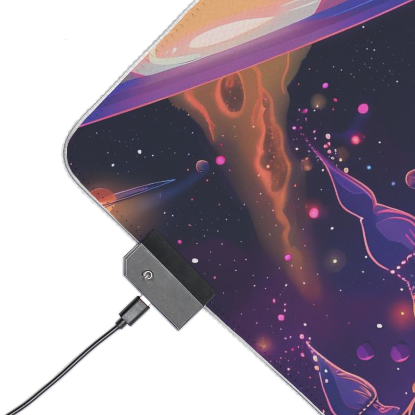 RGB Gaming Mouse Pad ( Cool Fantasy Space Planet )