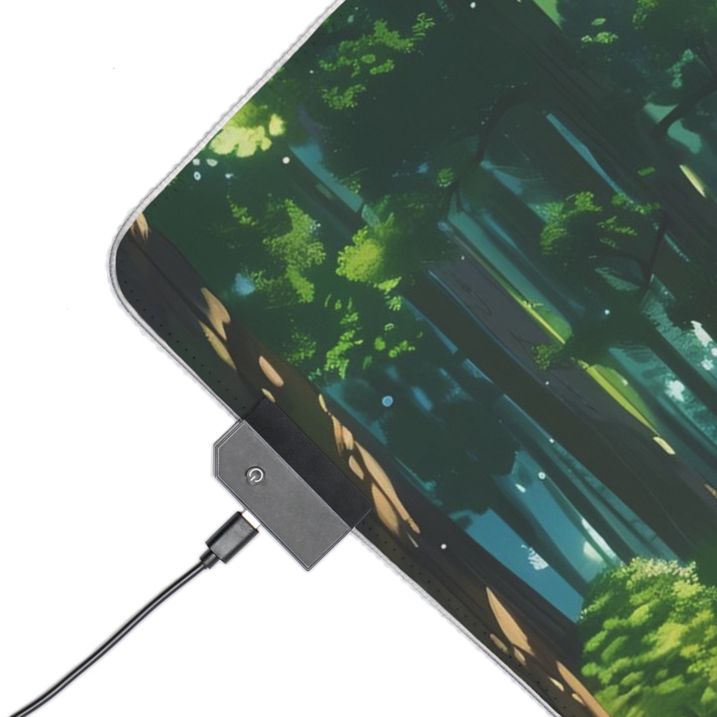 RGB Gaming Mouse Pad ( Forest With a lot of Green )