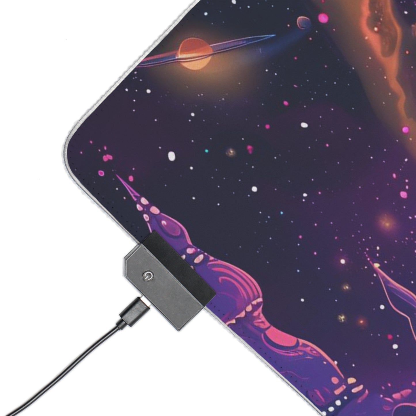 RGB Gaming Mouse Pad ( Cool Fantasy Space Planet )