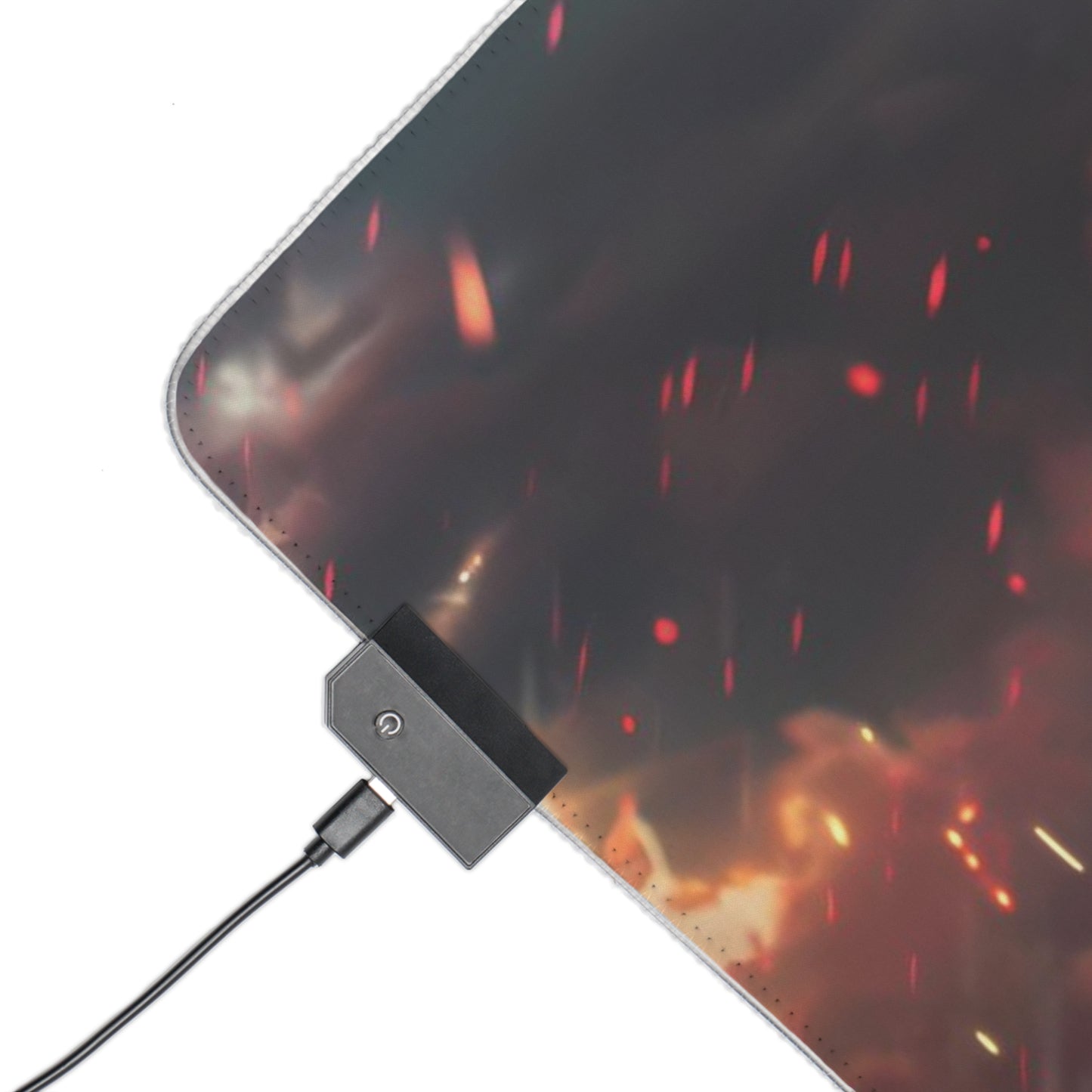 RGB Gaming Mouse Pad ( Samurai With Fire Katana )