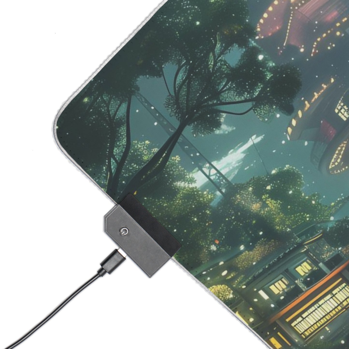 RGB Gaming Mouse Pad ( Nature City )