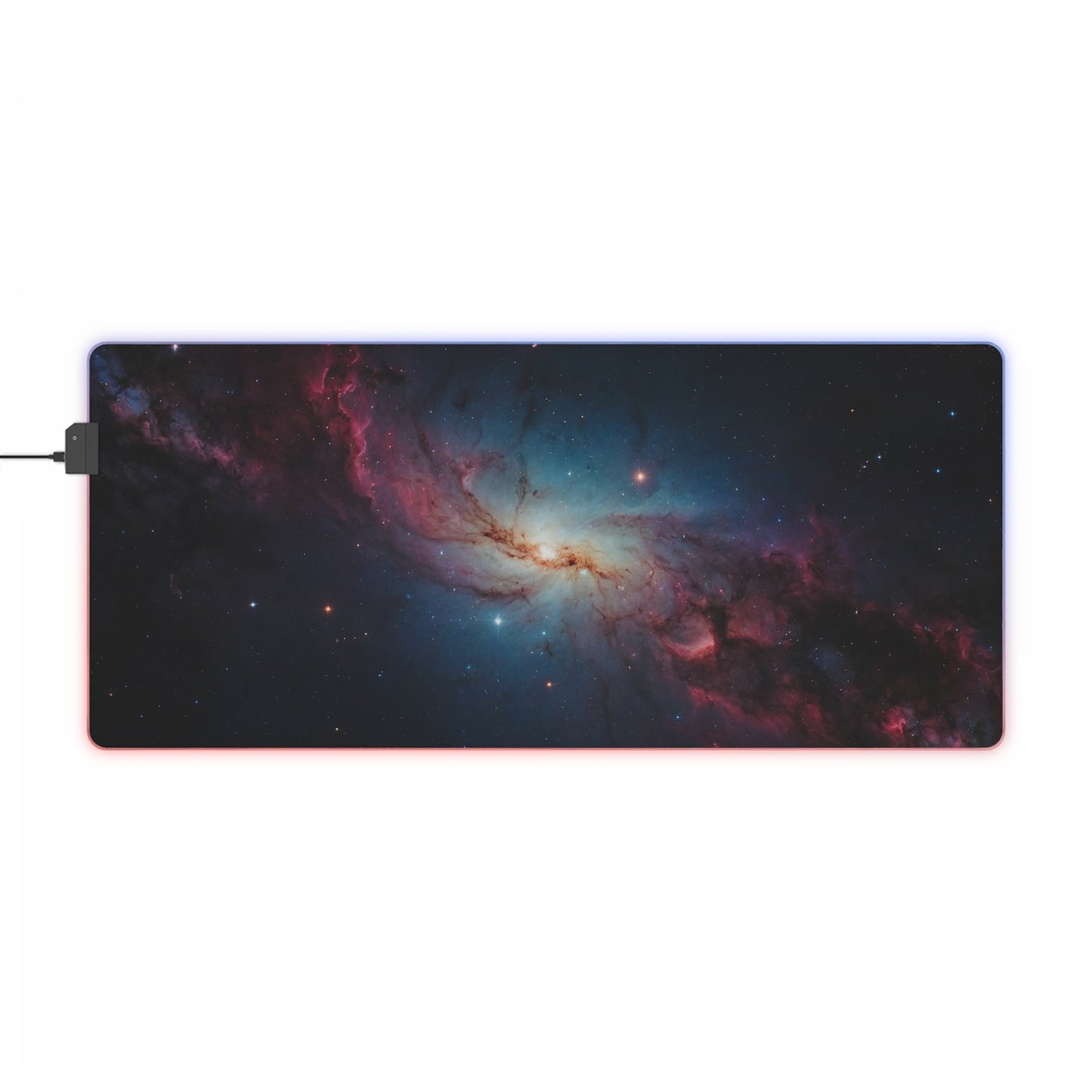 RGB Gaming Mouse Pad (Galaxy in Deep Space)