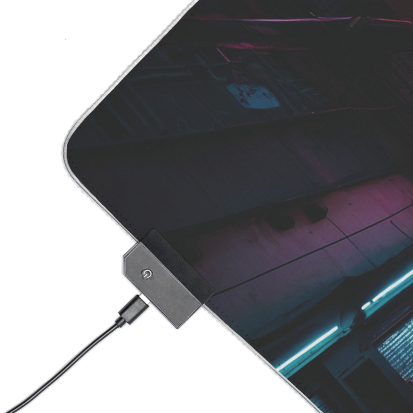 RGB Gaming Mouse Pad (Night Street Aesthetics)