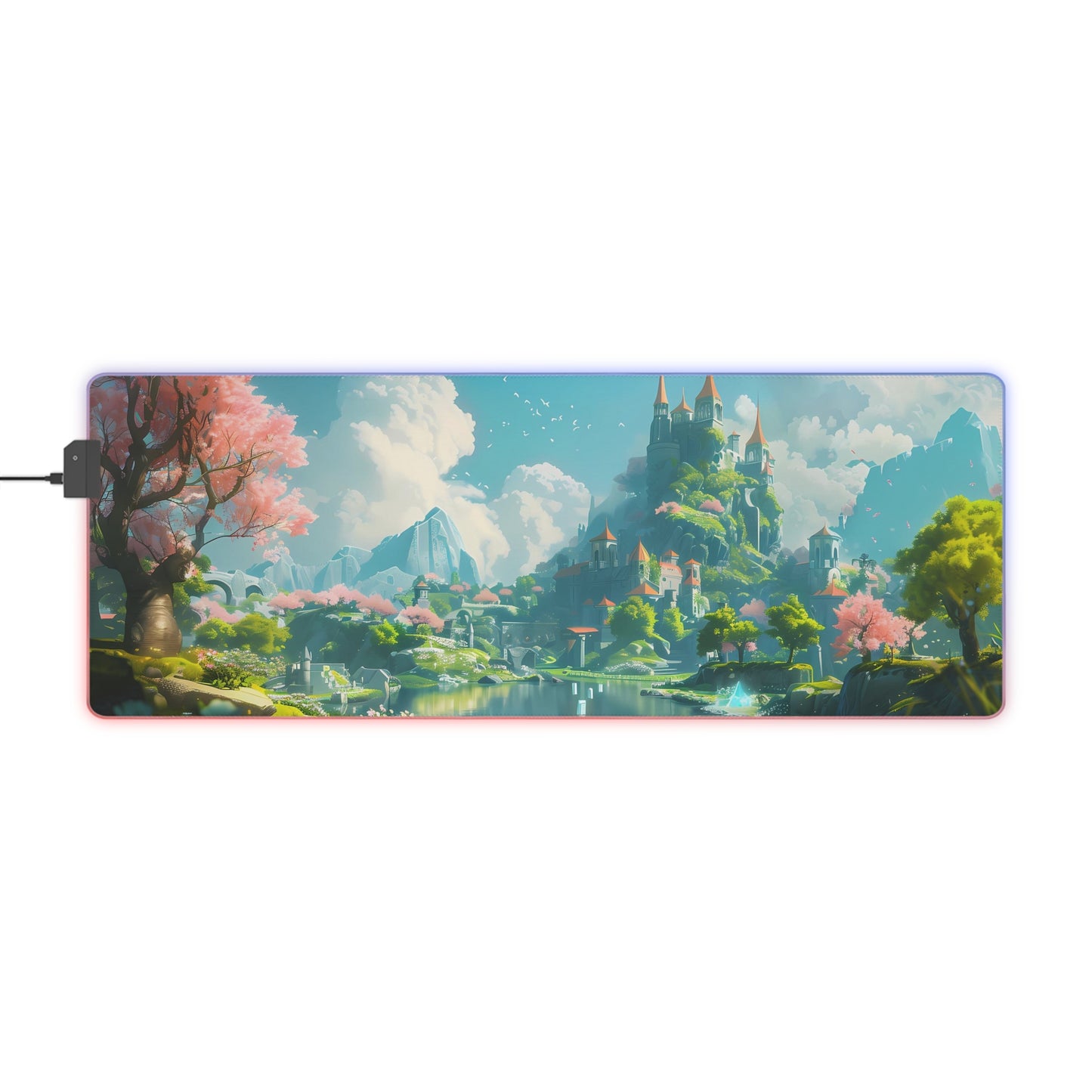 RGB/LED Gaming MousePad ( Fantasy World With Castle)