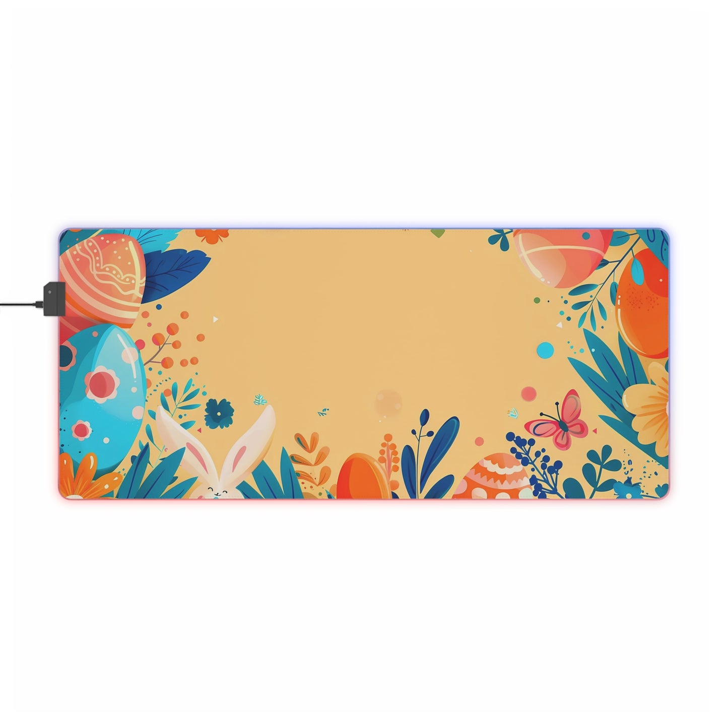 RGB Gaming/Office Mouse Pad ( Easter Bunny & Easter Eggs )