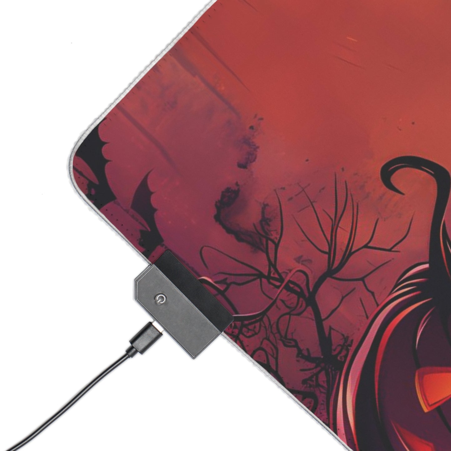 RGB Gaming/Office Mouse Pad ( Halloween Pumpkins & Moon )
