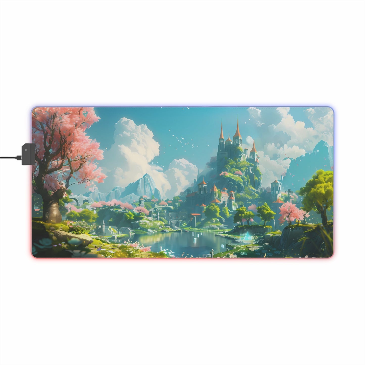 RGB/LED Gaming MousePad ( Fantasy World With Castle)
