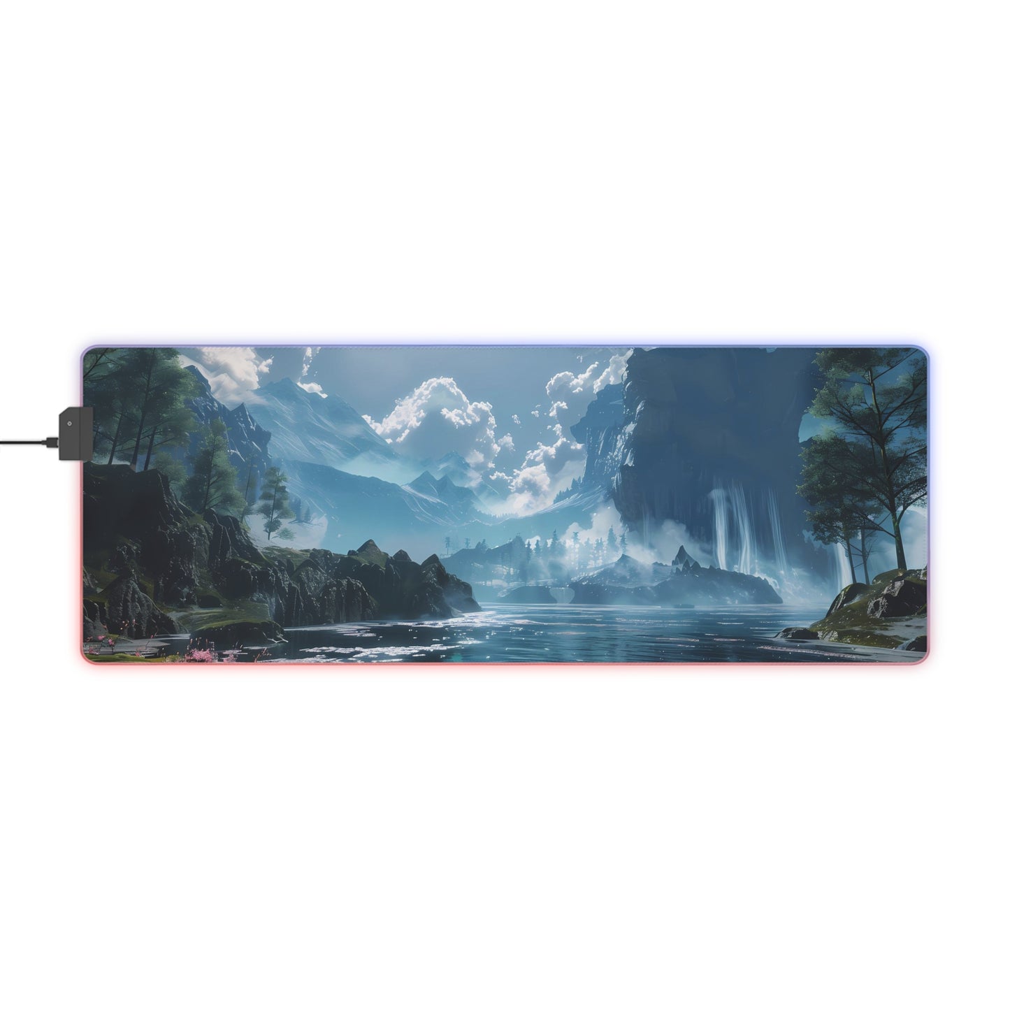 RGB Gaming Mouse Pad ( Anime River Sight )