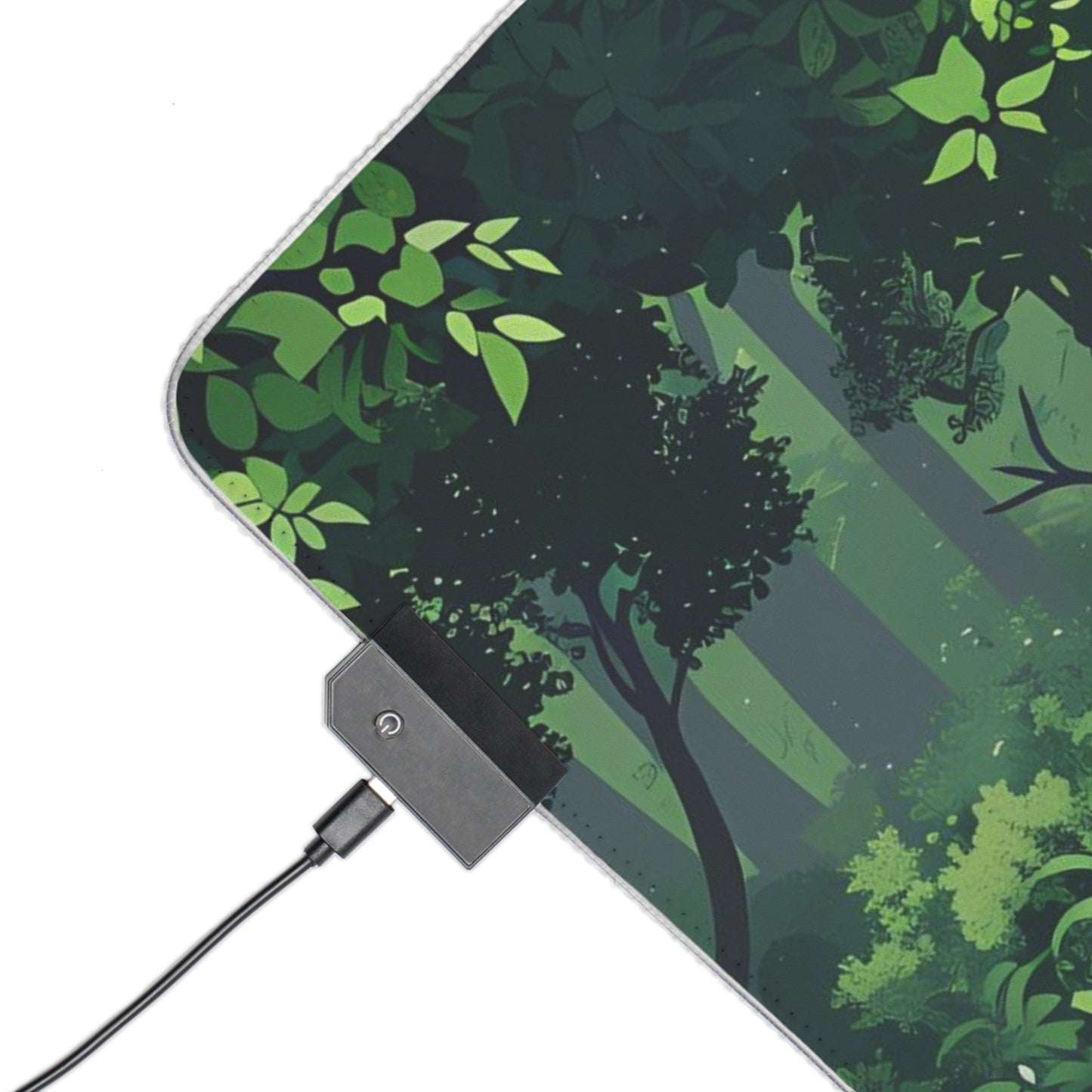 RGB Gaming Mouse Pad ( Bright Green Forest )