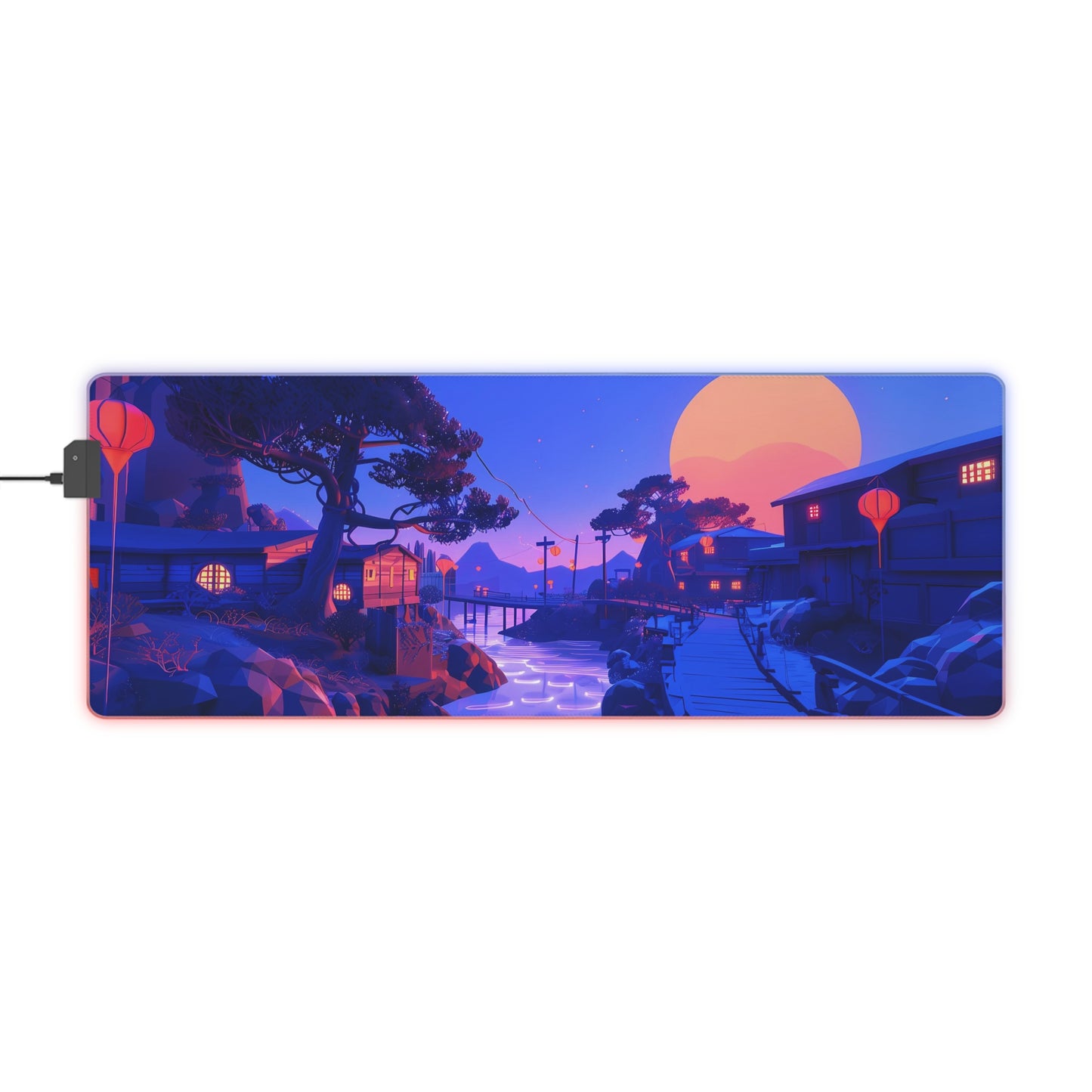 RGB Gaming Mouse Pad (Relaxing Purple Fantasy World)