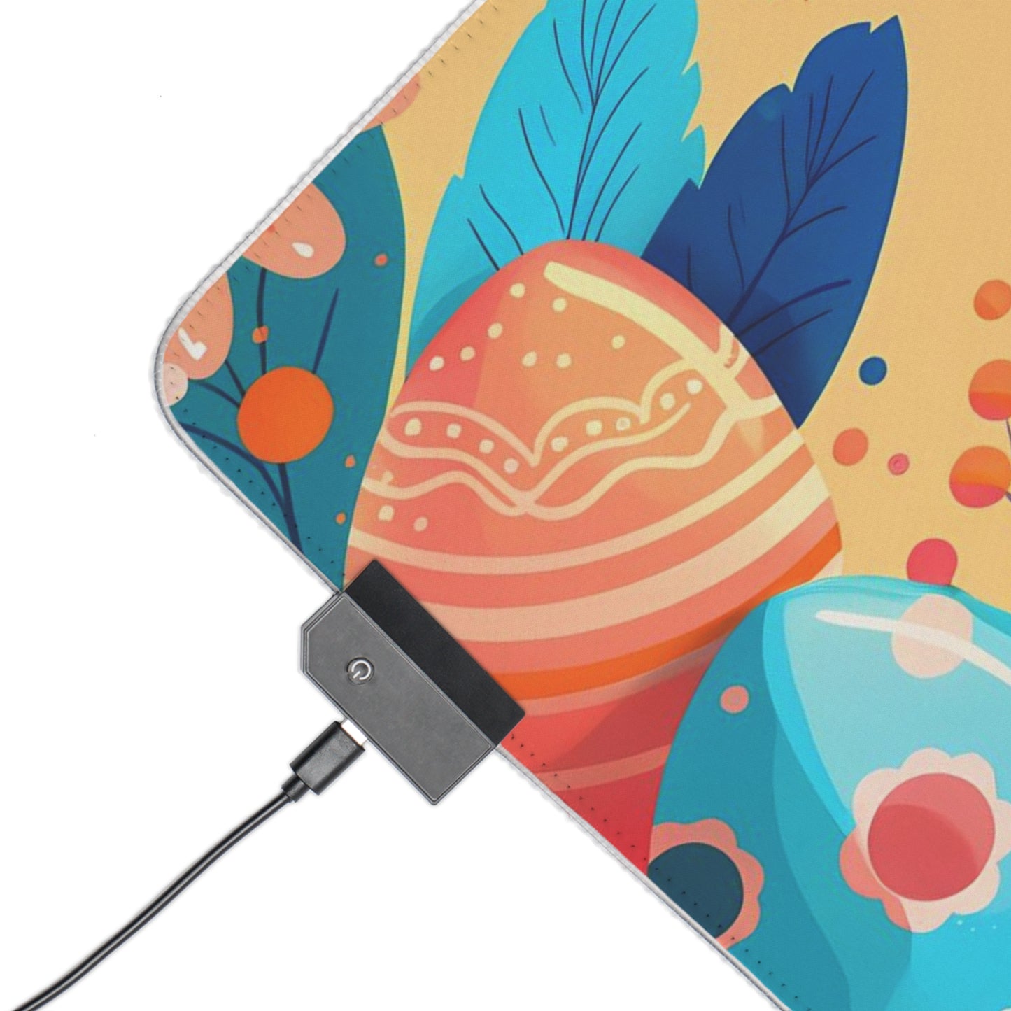 RGB Gaming/Office Mouse Pad ( Easter Bunny & Easter Eggs )