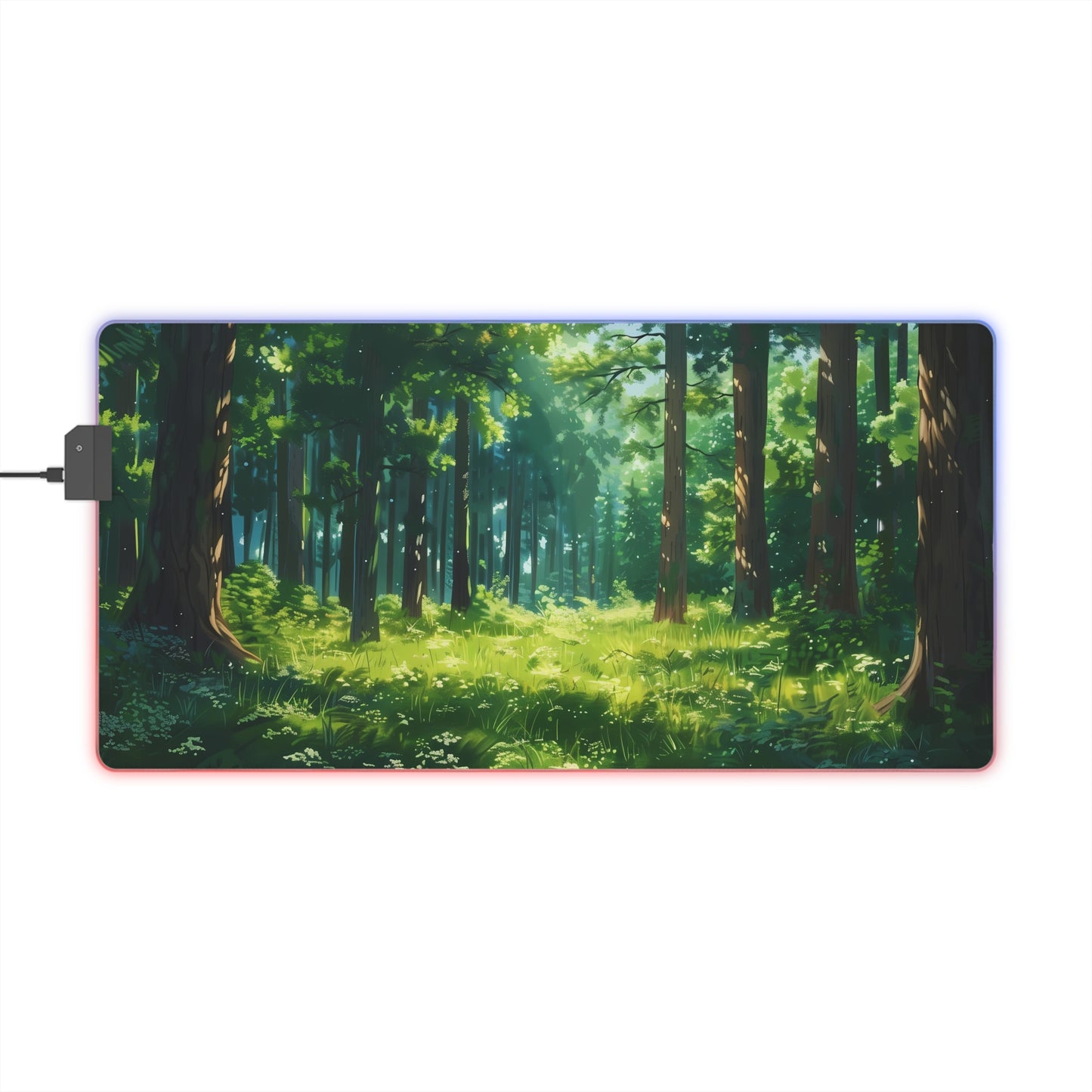 RGB Gaming Mouse Pad ( Forest With a lot of Green )