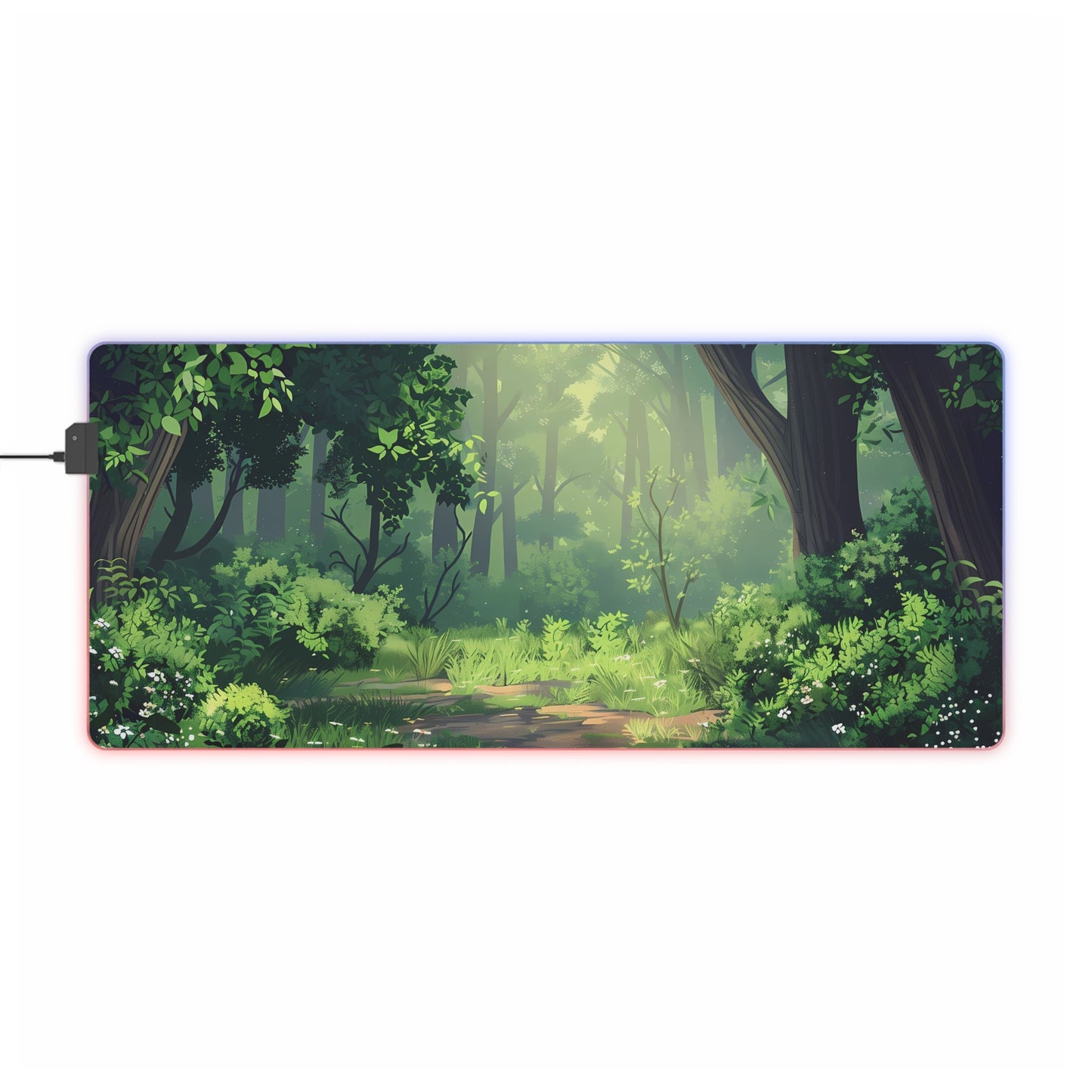 RGB Gaming Mouse Pad ( Bright Green Forest )