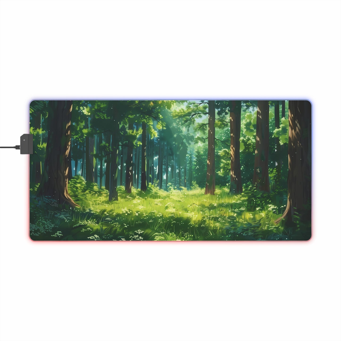 RGB Gaming Mouse Pad ( Forest With a lot of Green )