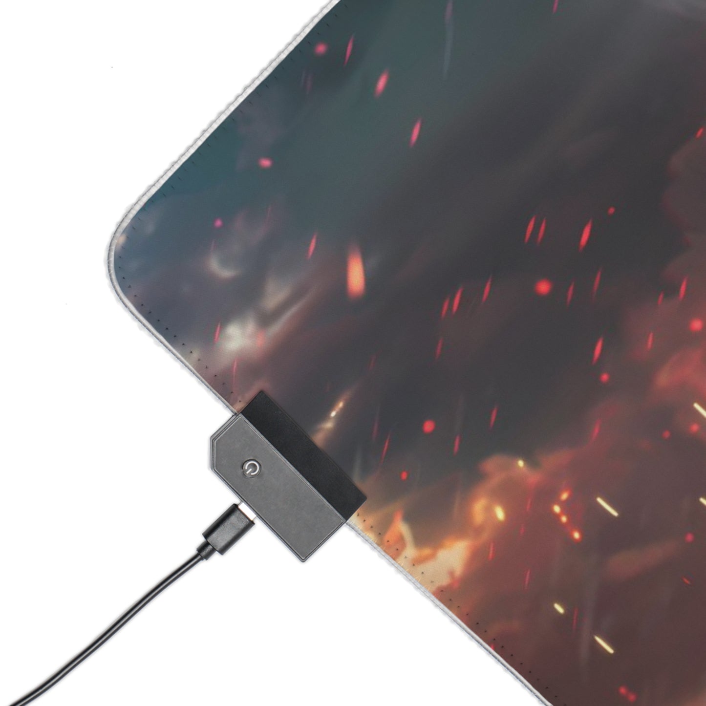RGB Gaming Mouse Pad ( Samurai With Fire Katana )