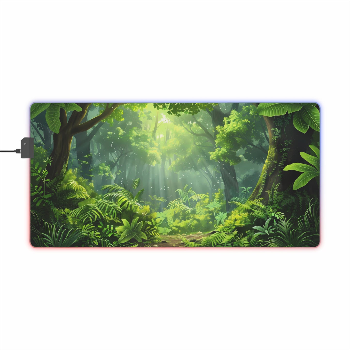 RGB Gaming/Office Mouse Pad ( Bright Colorful Jungle )