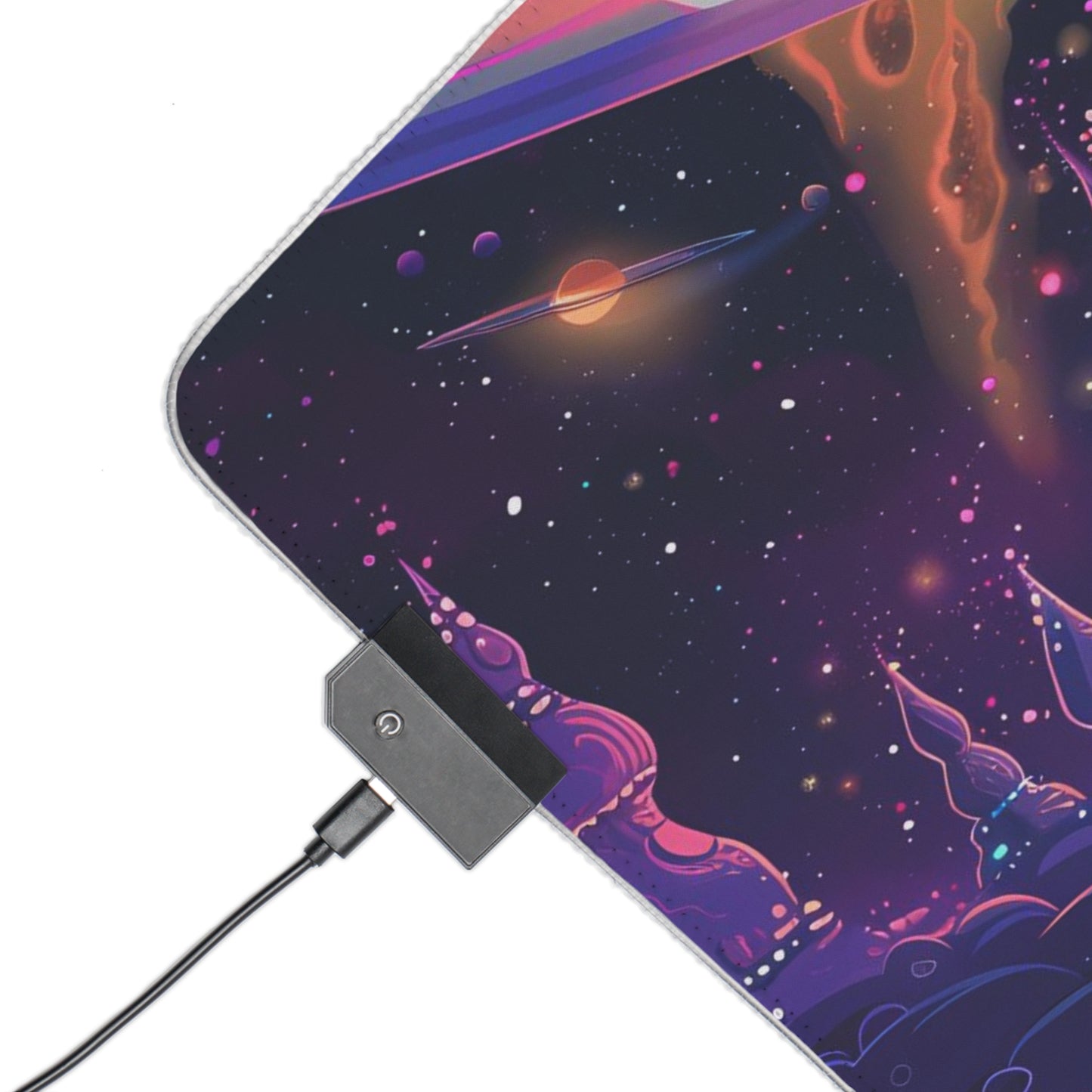 RGB Gaming Mouse Pad ( Cool Fantasy Space Planet )