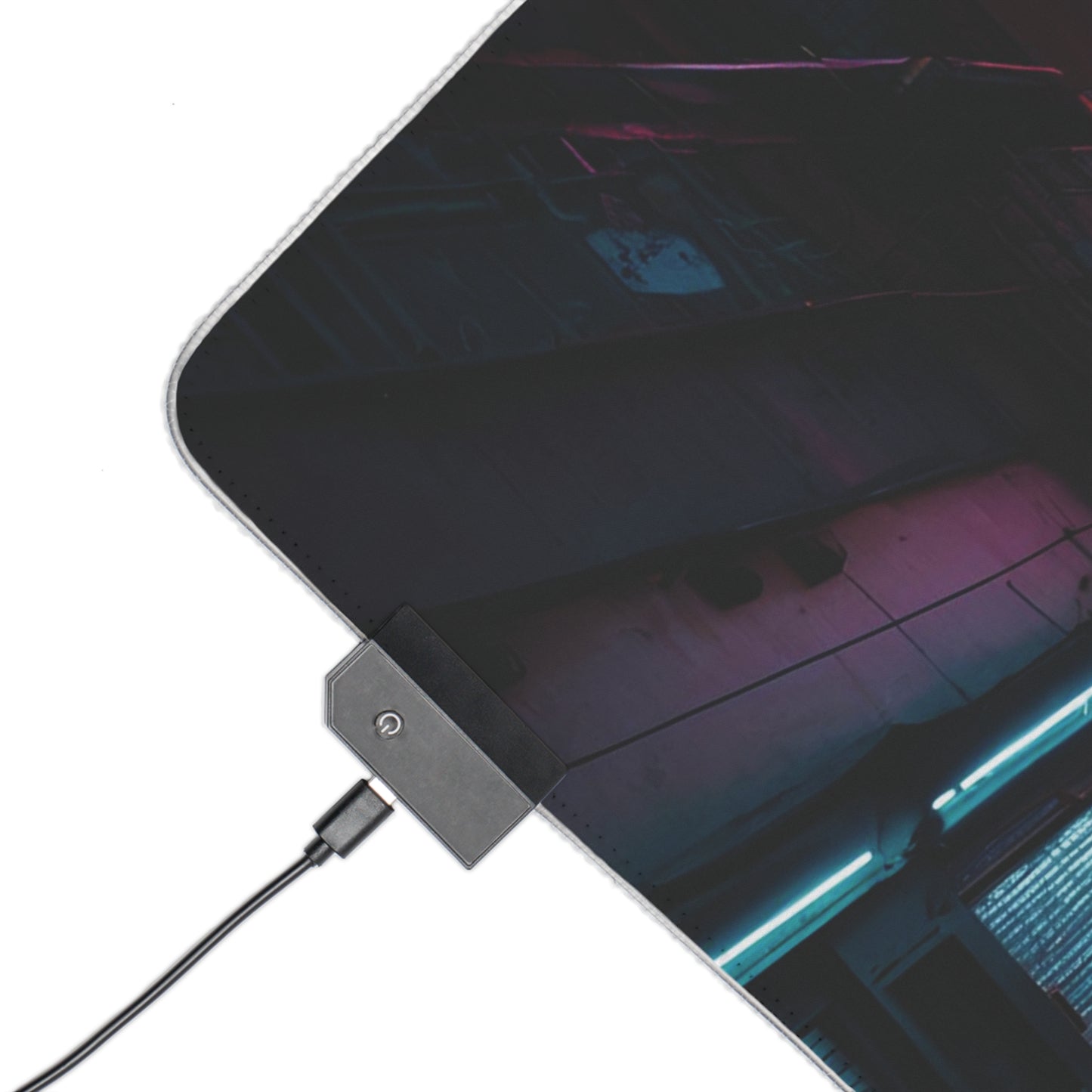 RGB Gaming Mouse Pad (Night Street Aesthetics)