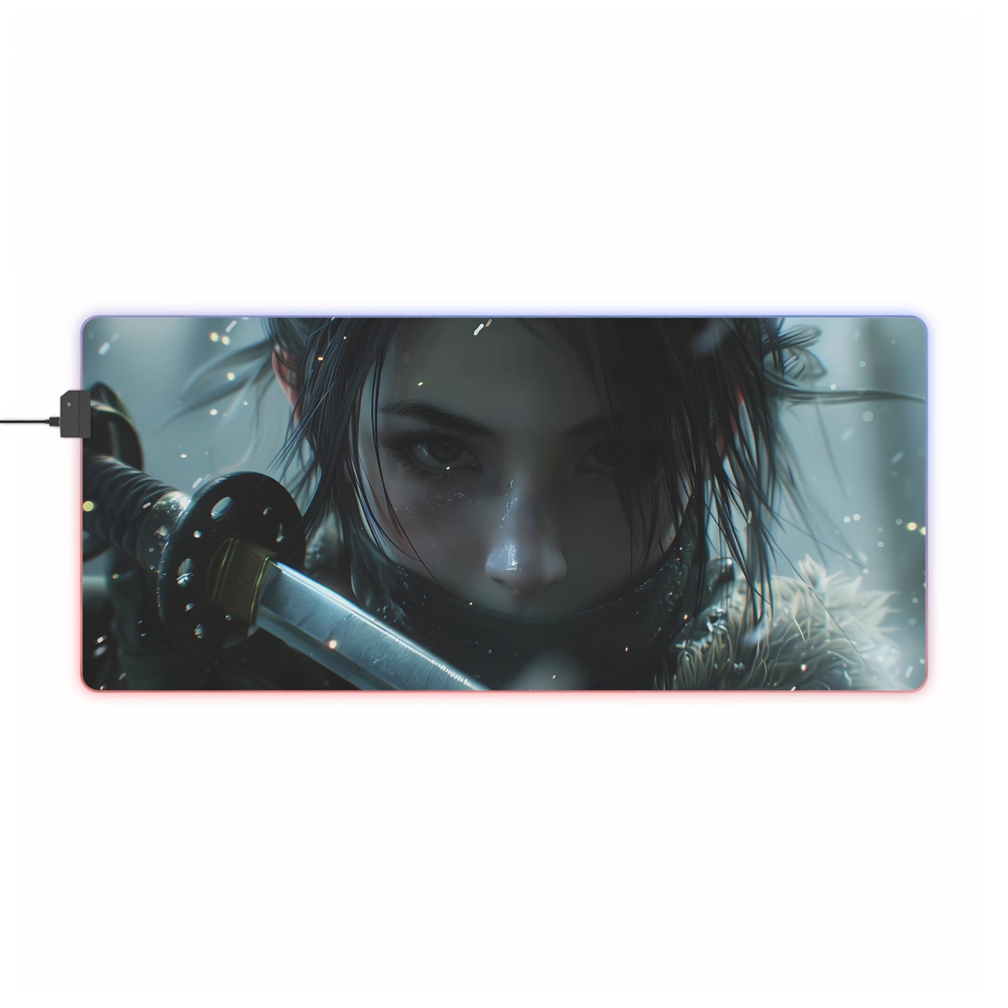 RGB Gaming Mouse Pad ( Female Samurai )