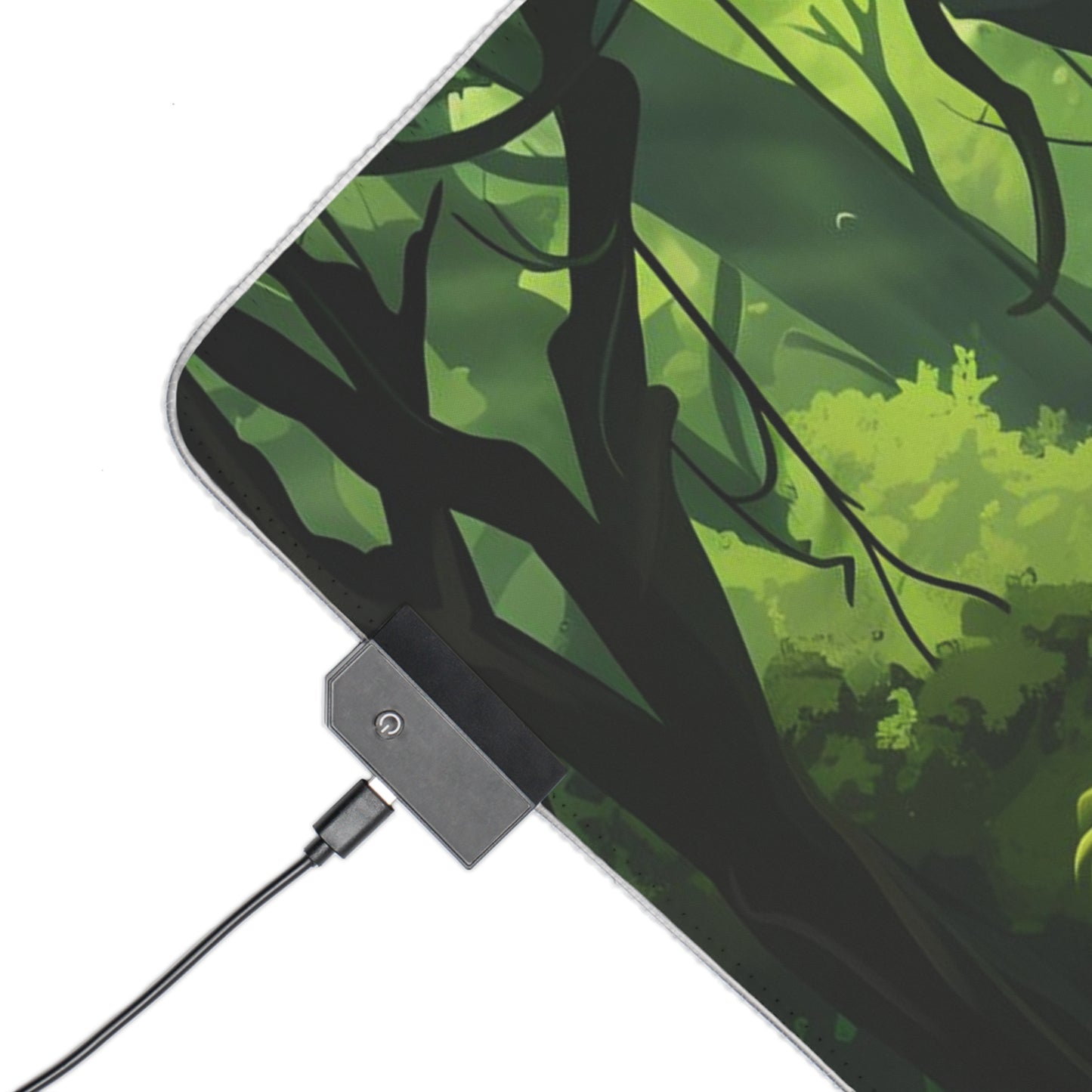 RGB Gaming Mouse Pad ( Relaxing Jungle With Sunlight )
