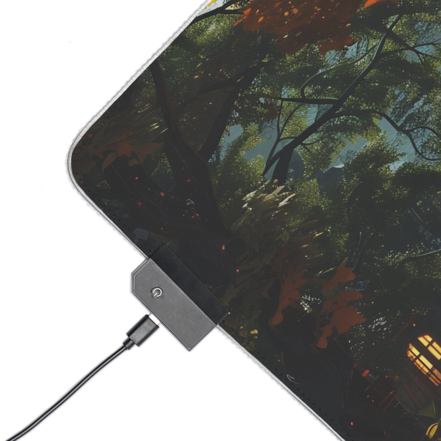 RGB Gaming Mouse Pad ( Peaceful Castle Garden )