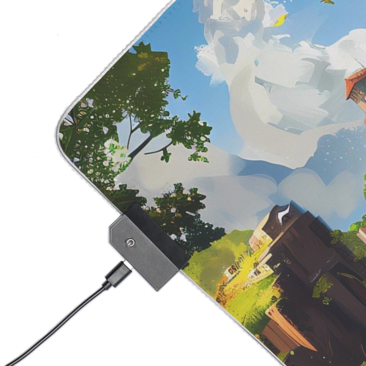 RGB Gaming Mouse Pad ( Castle Village )